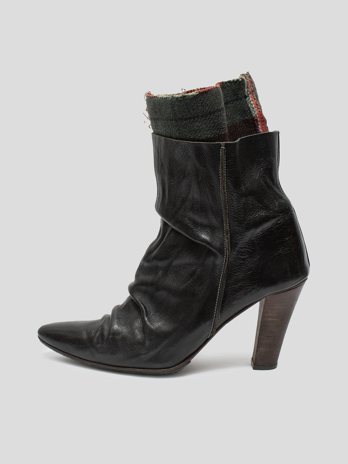 AW03 Layered Leather Boots
