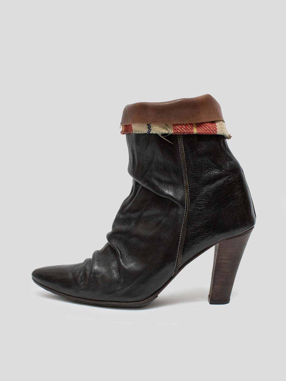 AW03 Layered Leather Boots