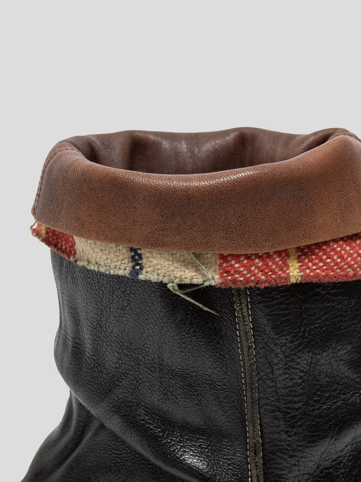 AW03 Layered Leather Boots