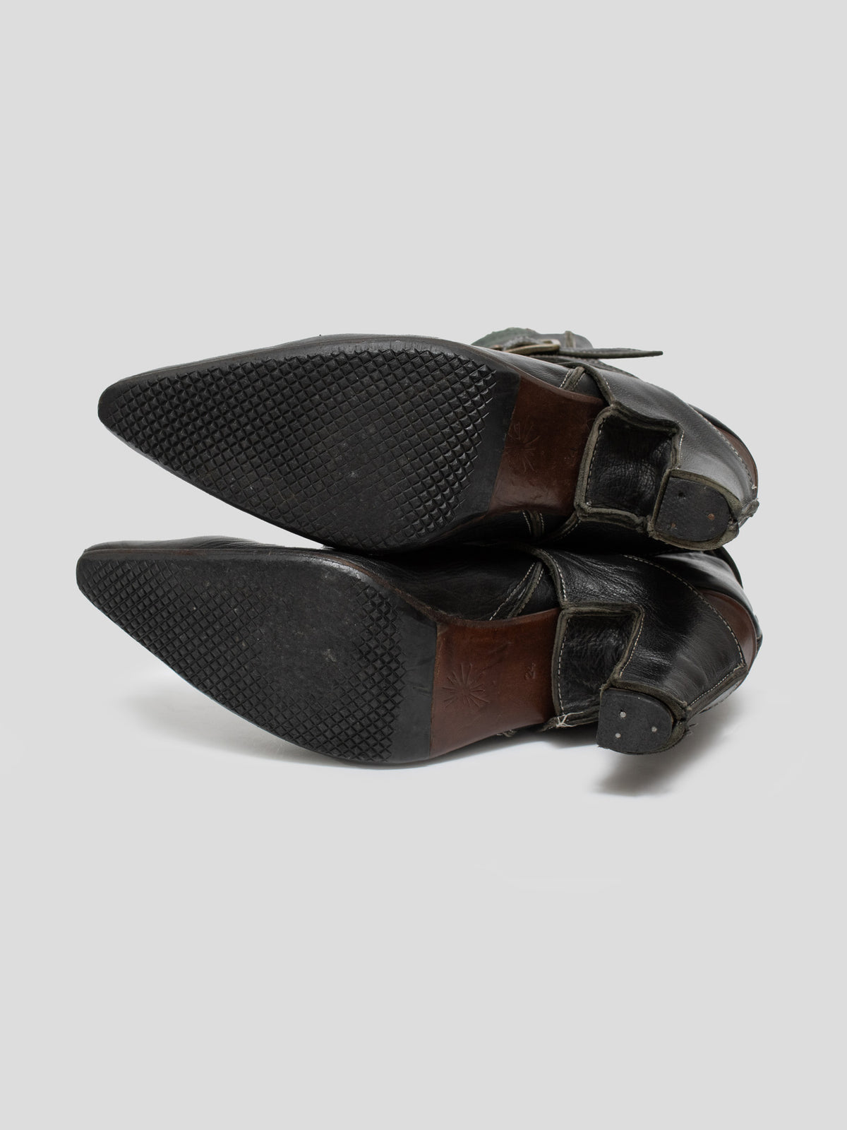 AW03 Layered Leather Boots
