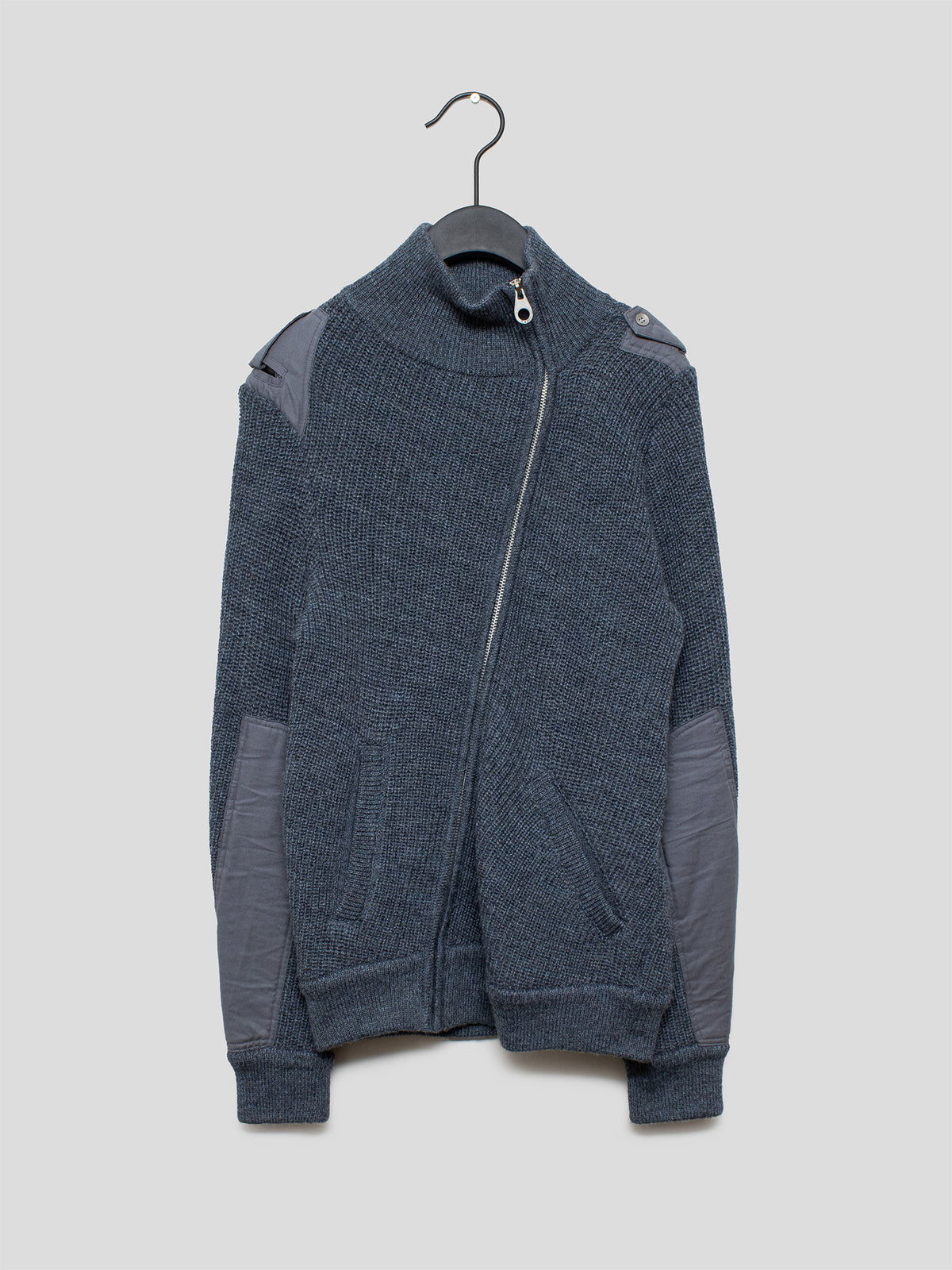 AW07 Twisted Zip-Up Sweater