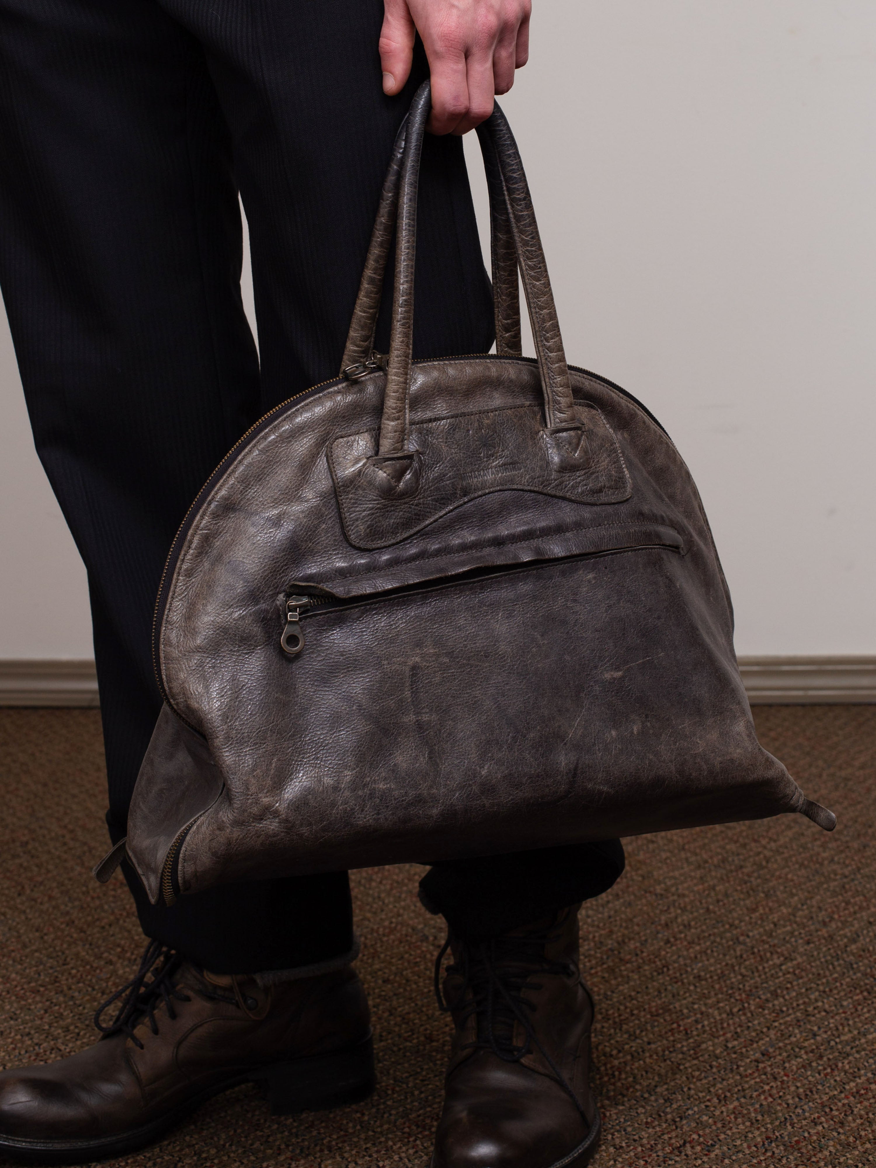 Mihara Yasuhiro x Jas.M.B SS09 Spiral Zip Boston Bag | COMMUNE