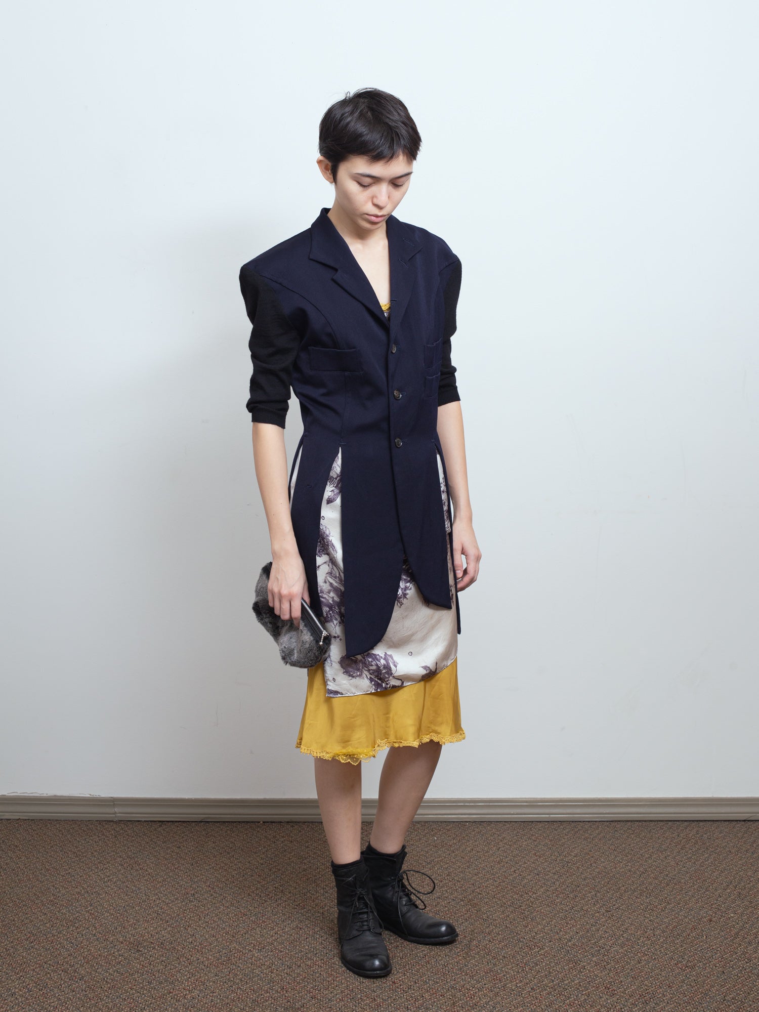 SS05 Lace Trim Floral Dress