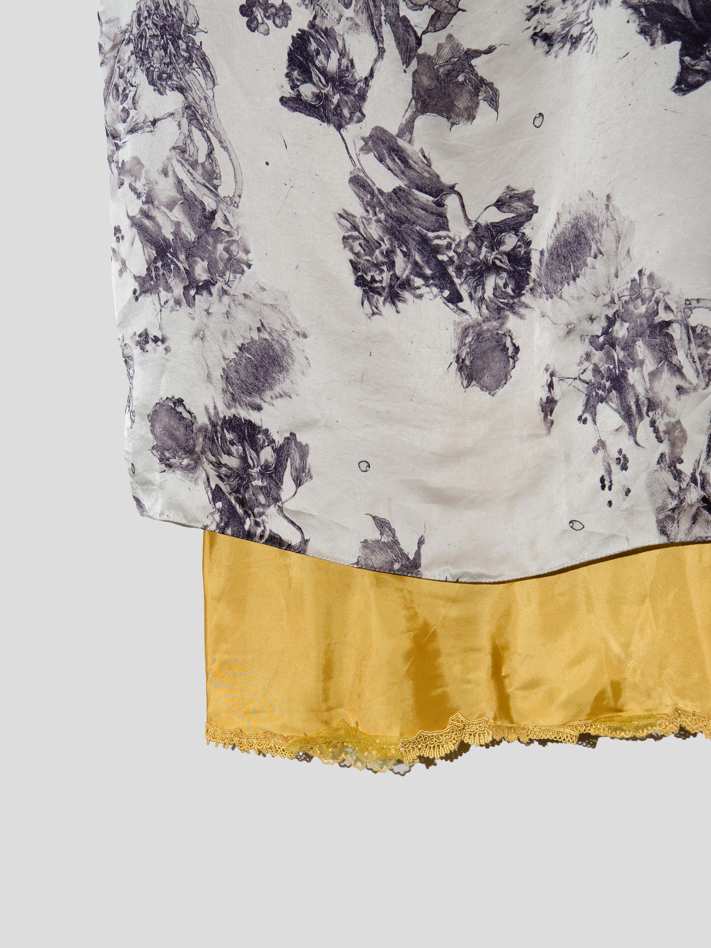 SS05 Lace Trim Floral Dress