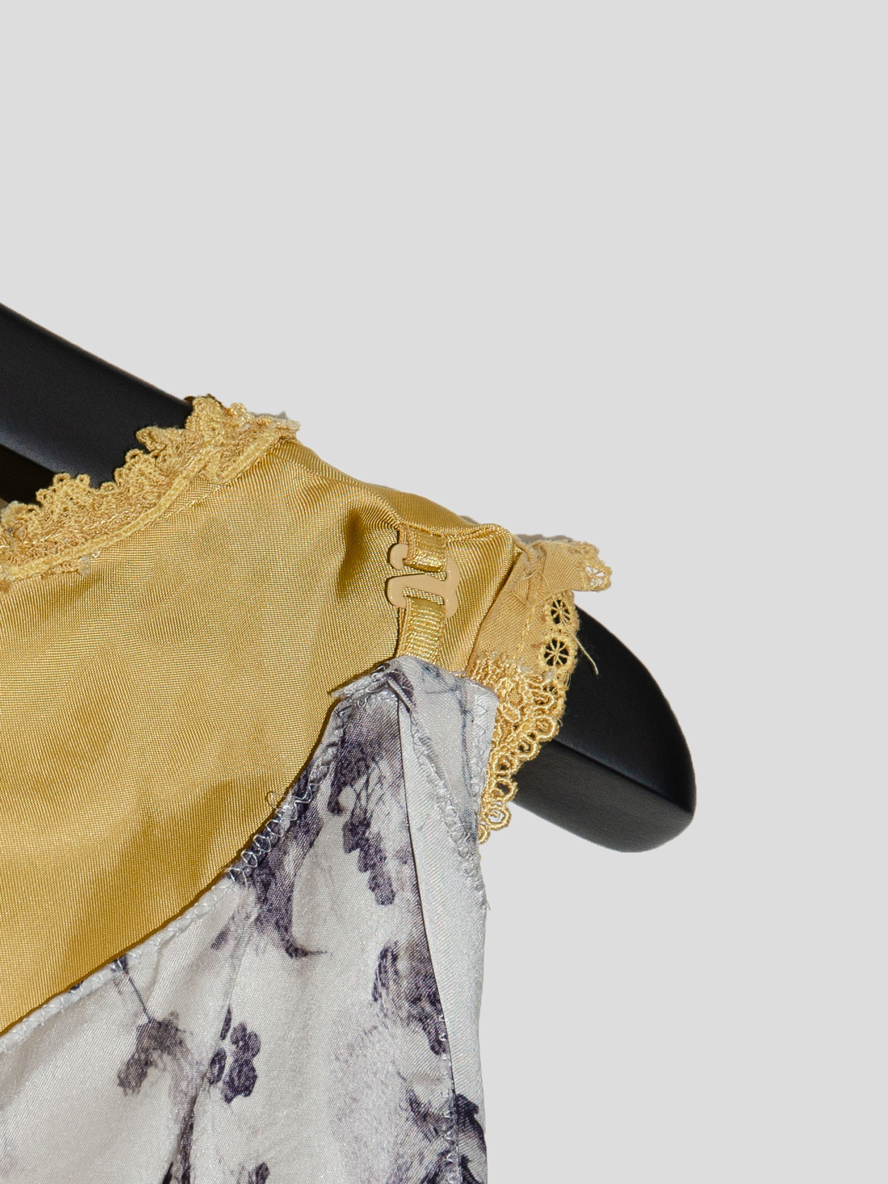 SS05 Lace Trim Floral Dress