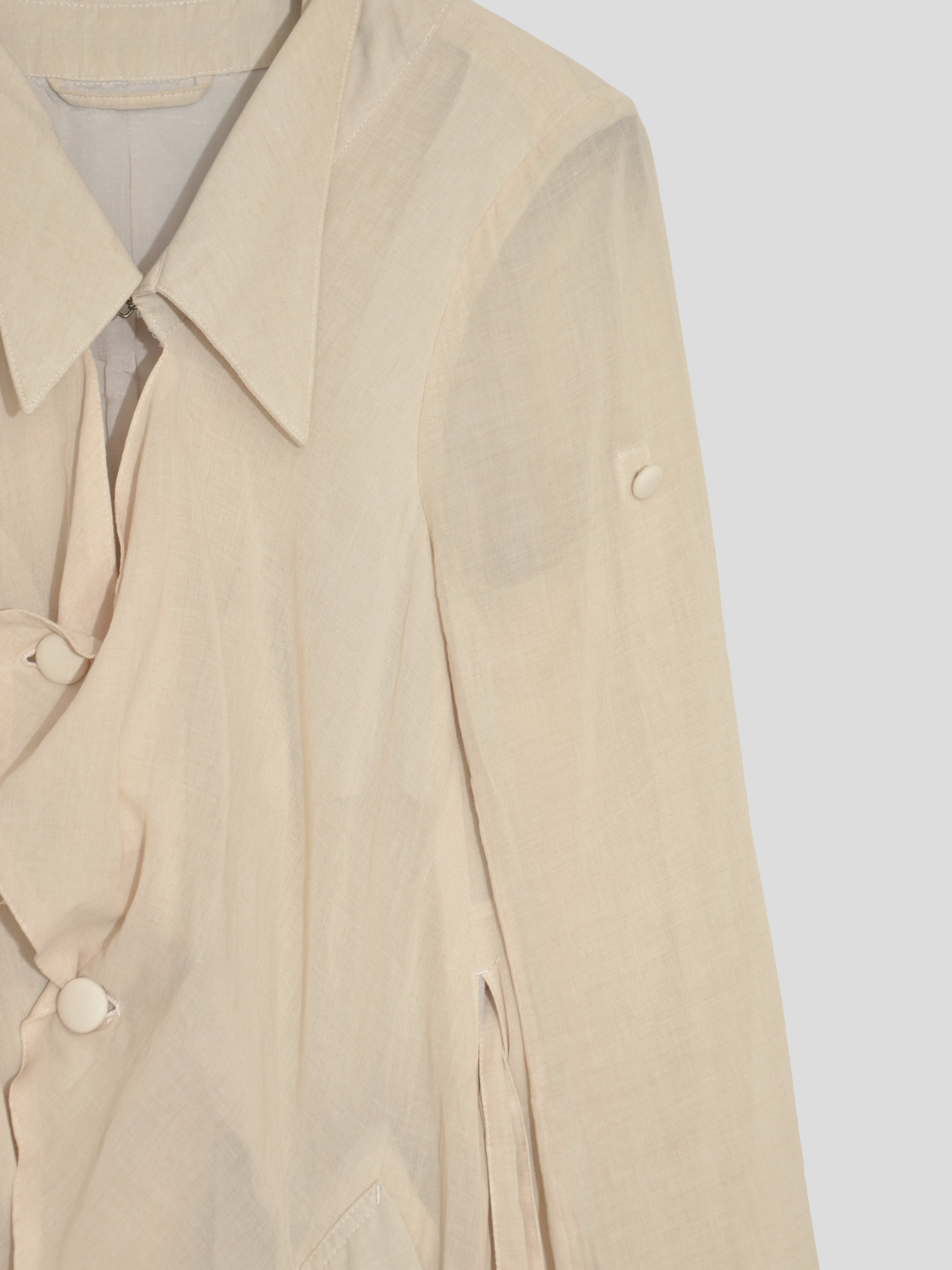 2000s Soft Trench Blouse