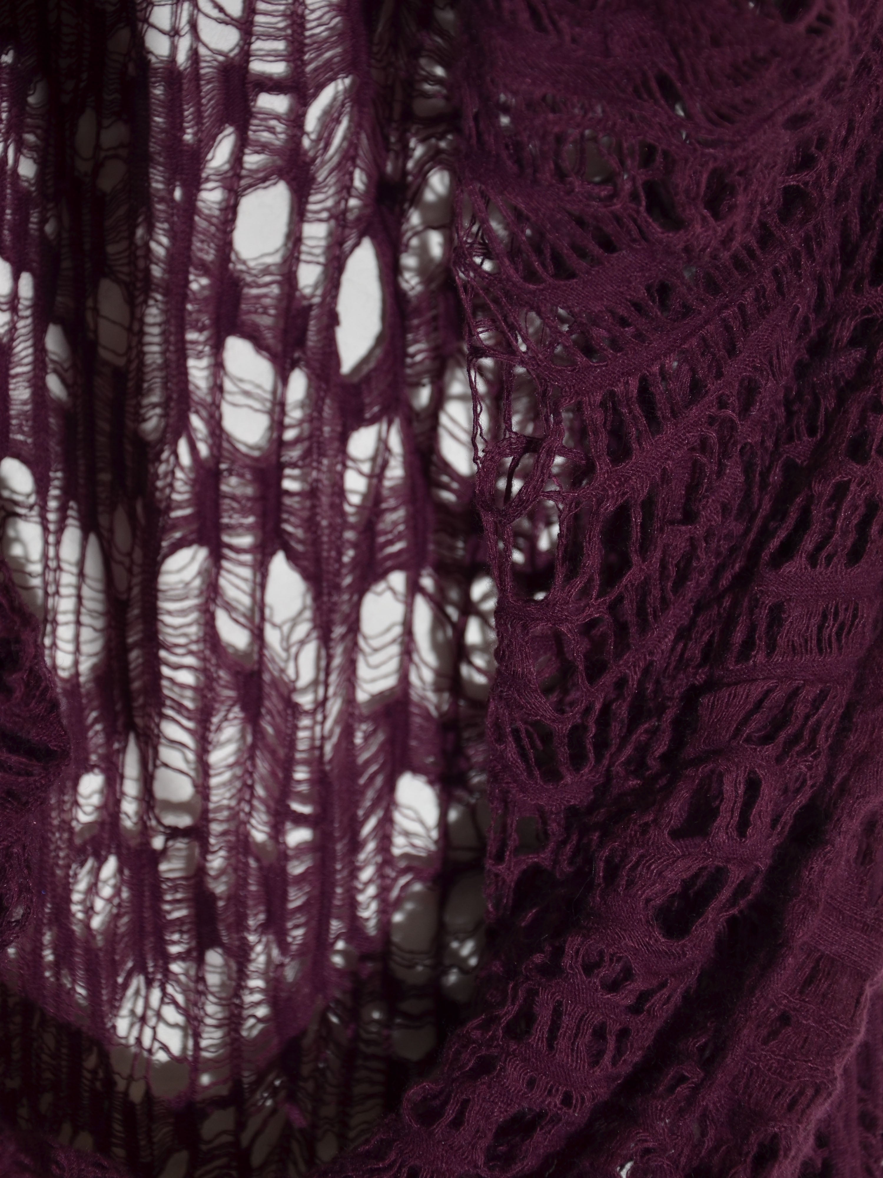 AW10 Destroyed Long Knit