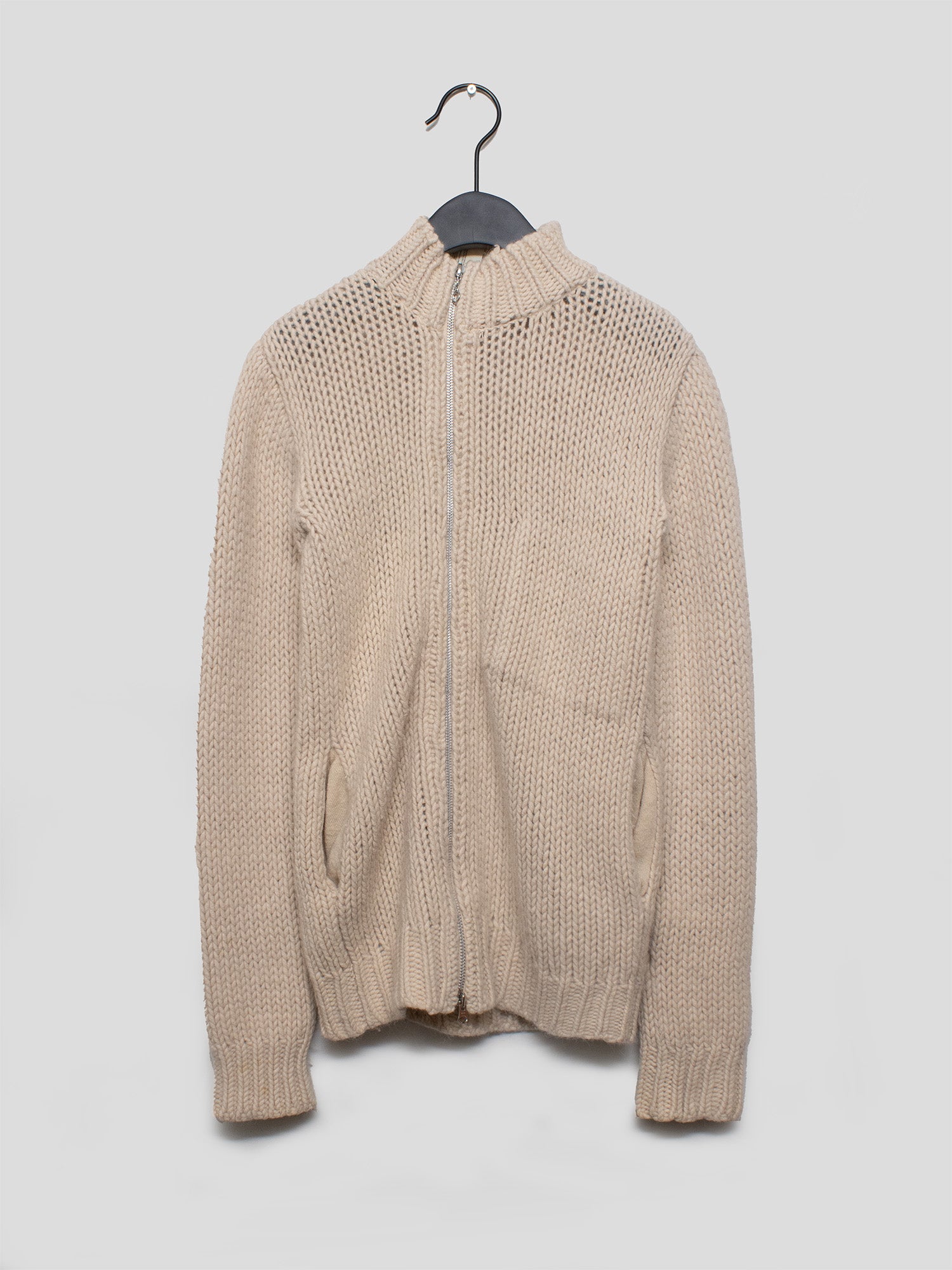 AW03 "Dress Door" Offset Zip Sweater