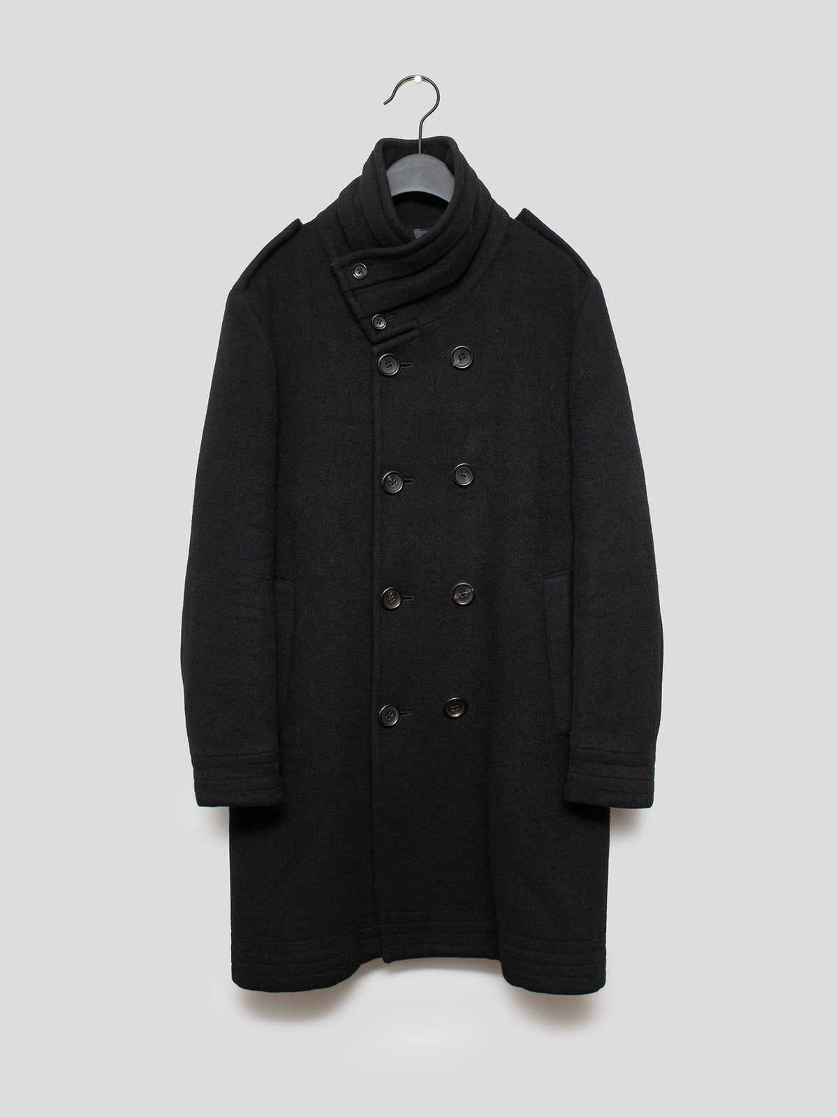 AW08 "Daily Life Truth" Angora-Wool Peacoat
