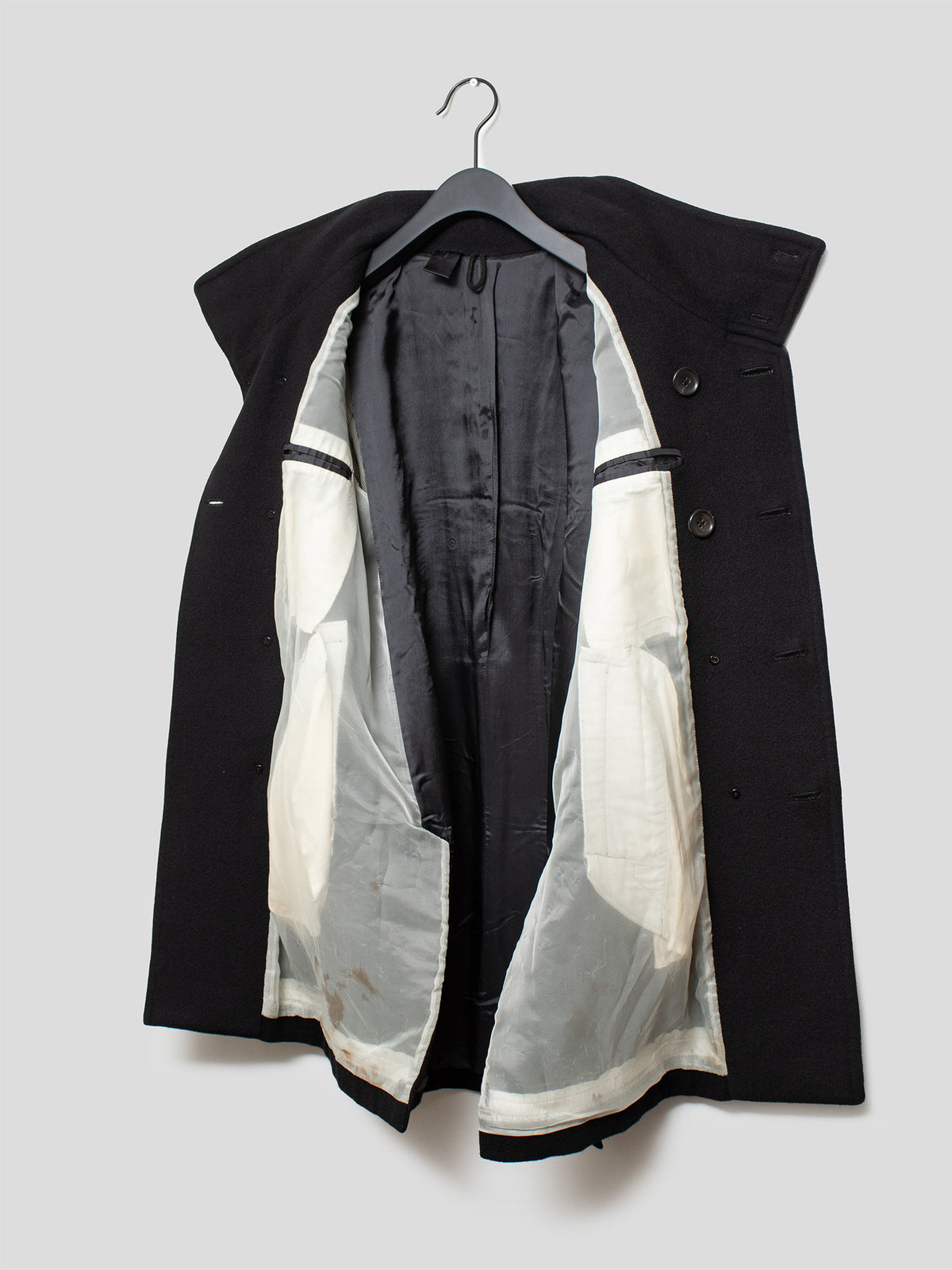 AW08 "Daily Life Truth" Angora-Wool Peacoat