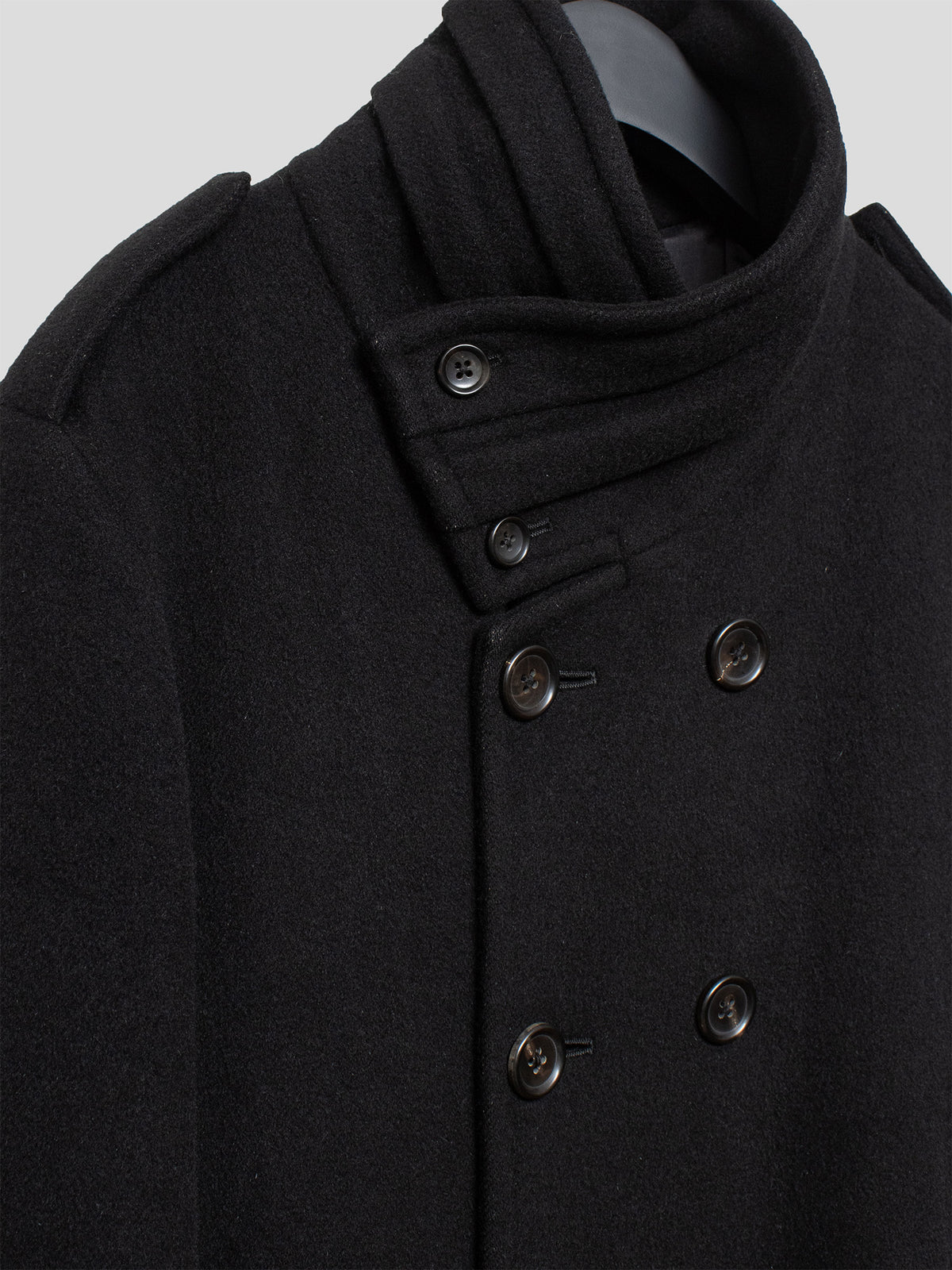 AW08 "Daily Life Truth" Angora-Wool Peacoat