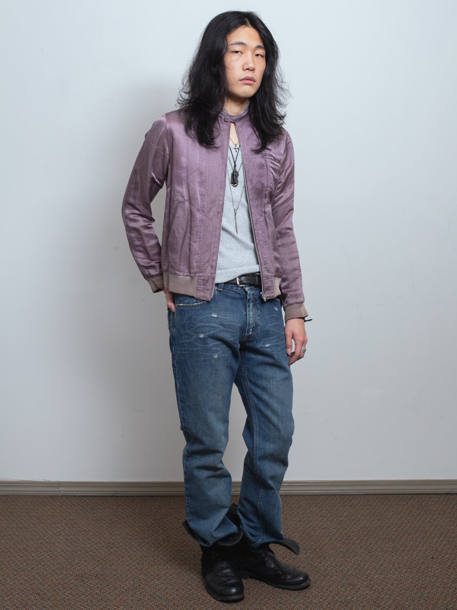 SS06 "Goalie" Satin Bomber Jacket