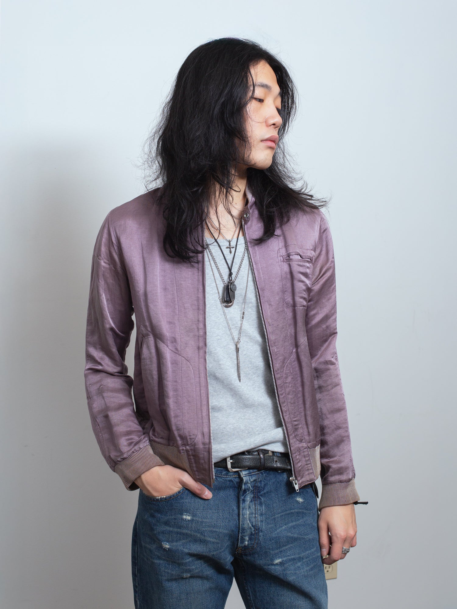 SS06 "Goalie" Satin Bomber Jacket