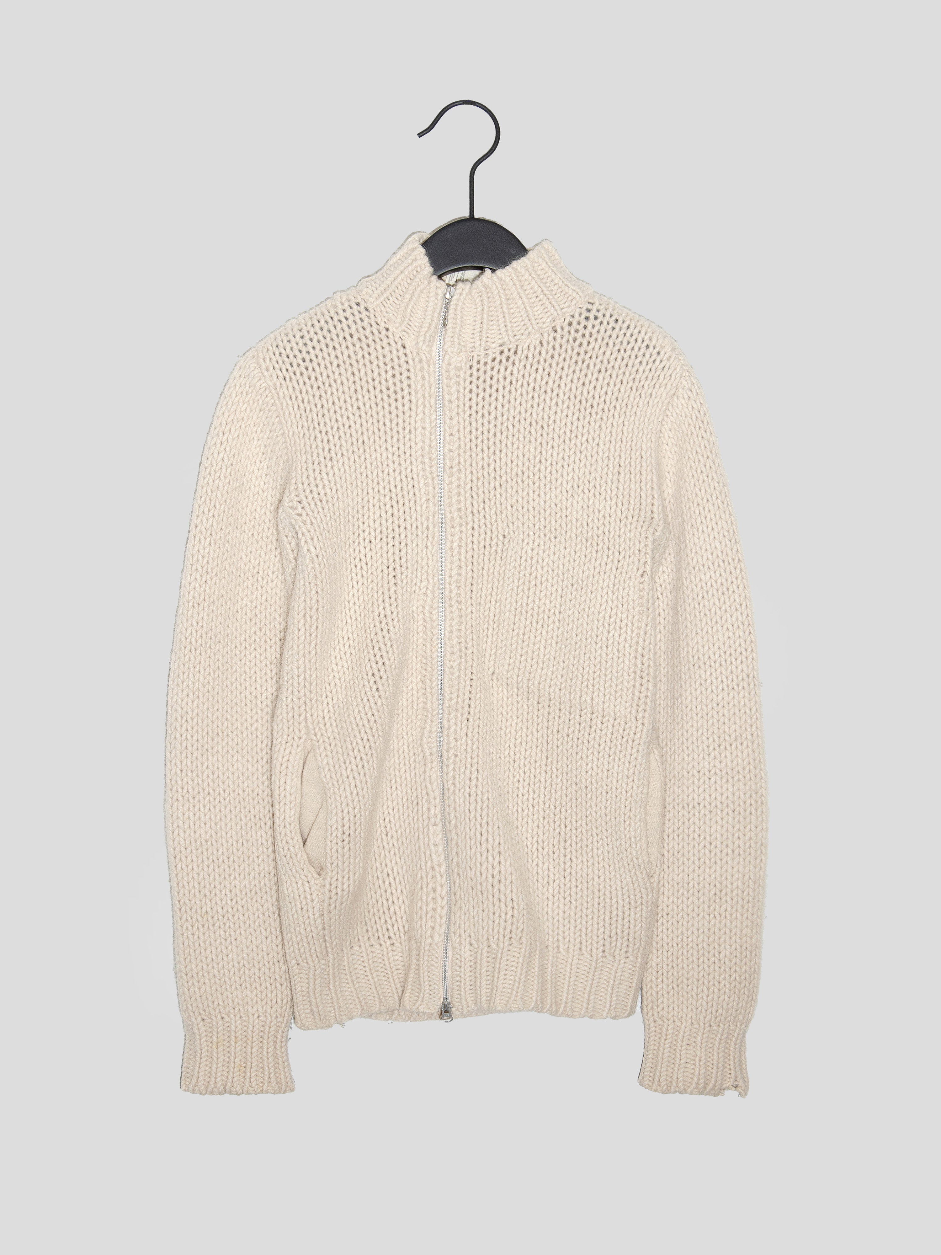 AW03 "Dress Door" Offset Zip Sweater