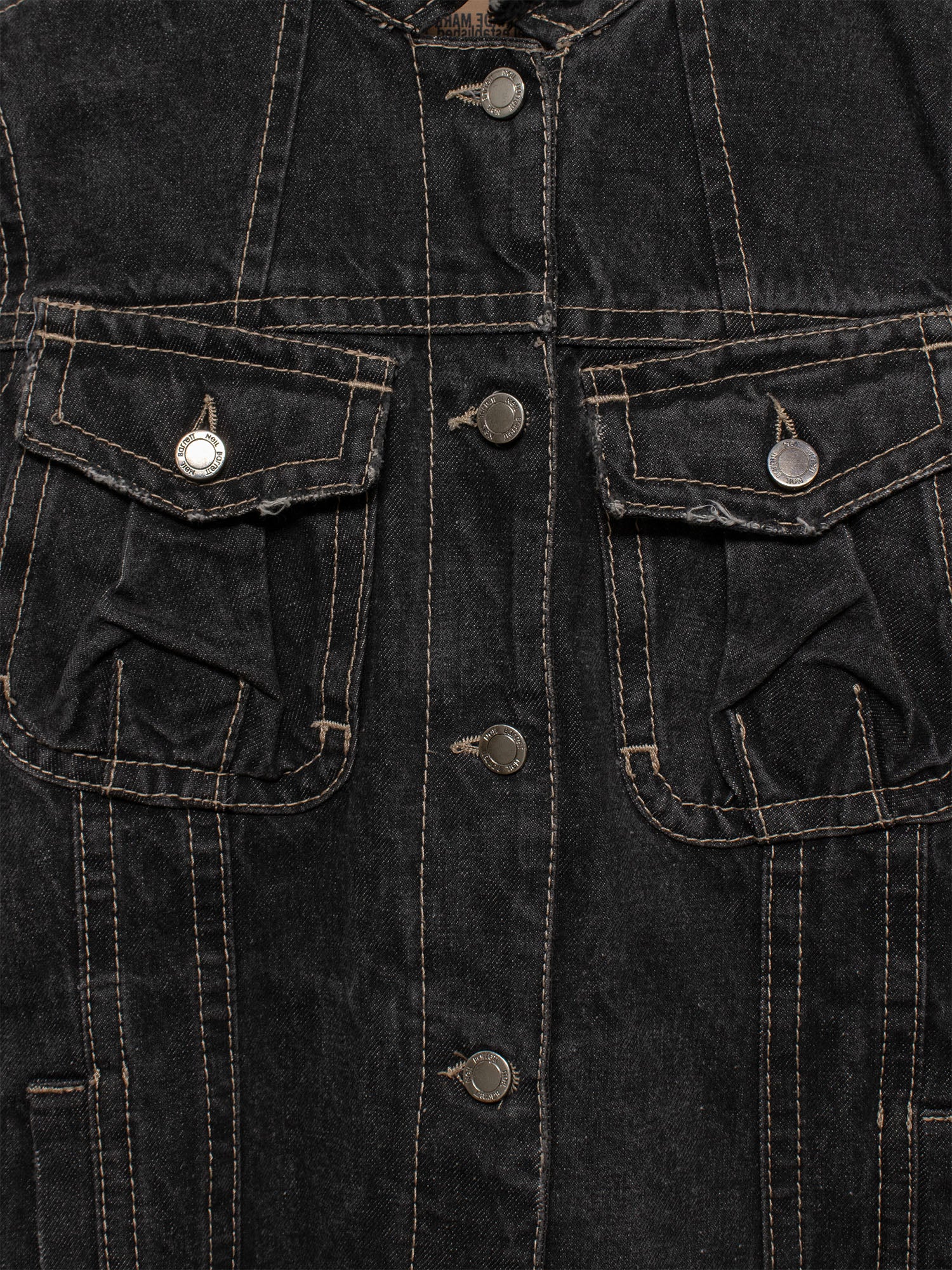SS04 Raw-Edge Denim Jacket