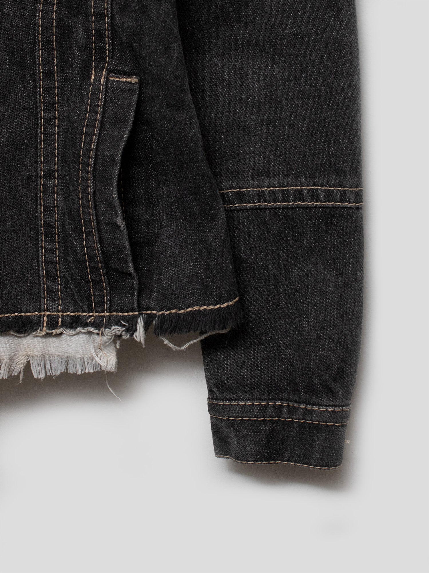 SS04 Raw-Edge Denim Jacket