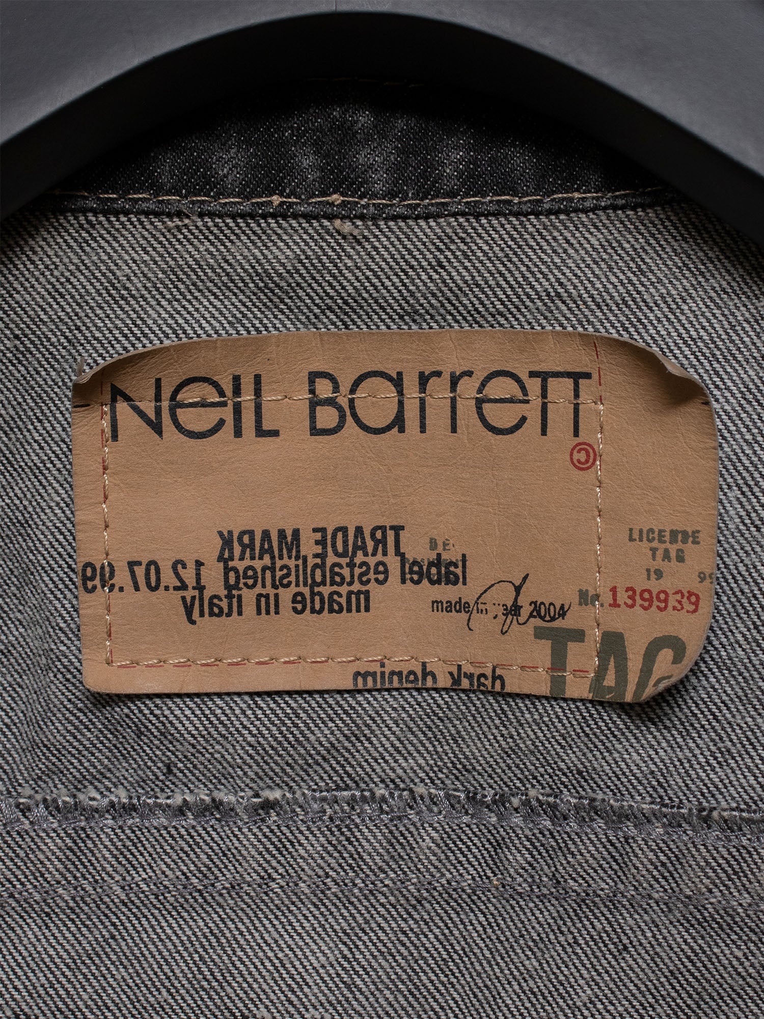 SS04 Raw-Edge Denim Jacket