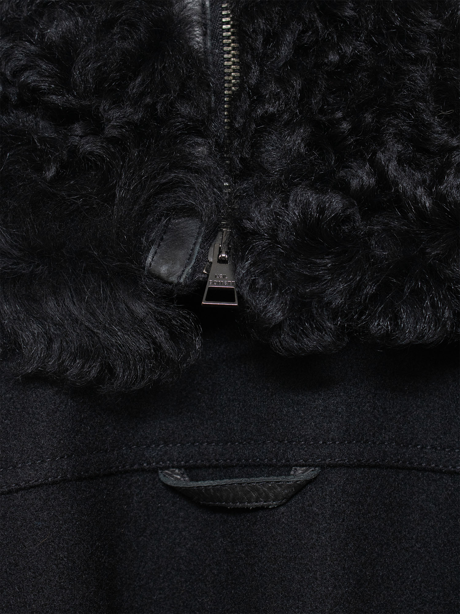 AW03 Fur-Trim Wool Blouson