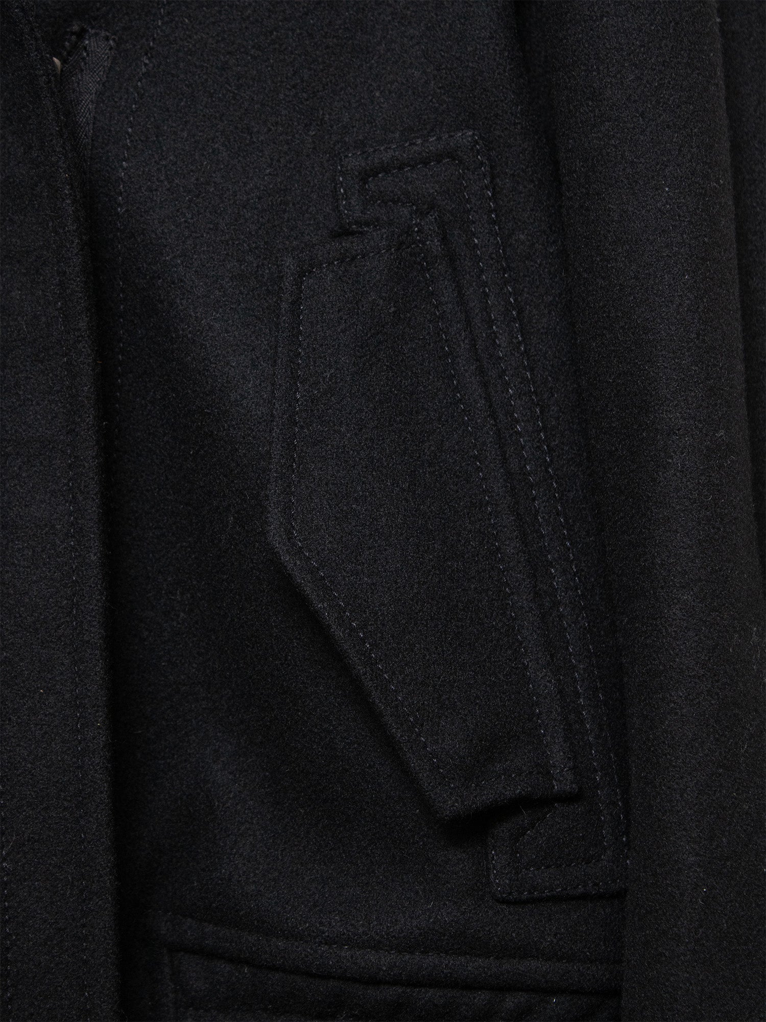 AW03 Fur-Trim Wool Blouson
