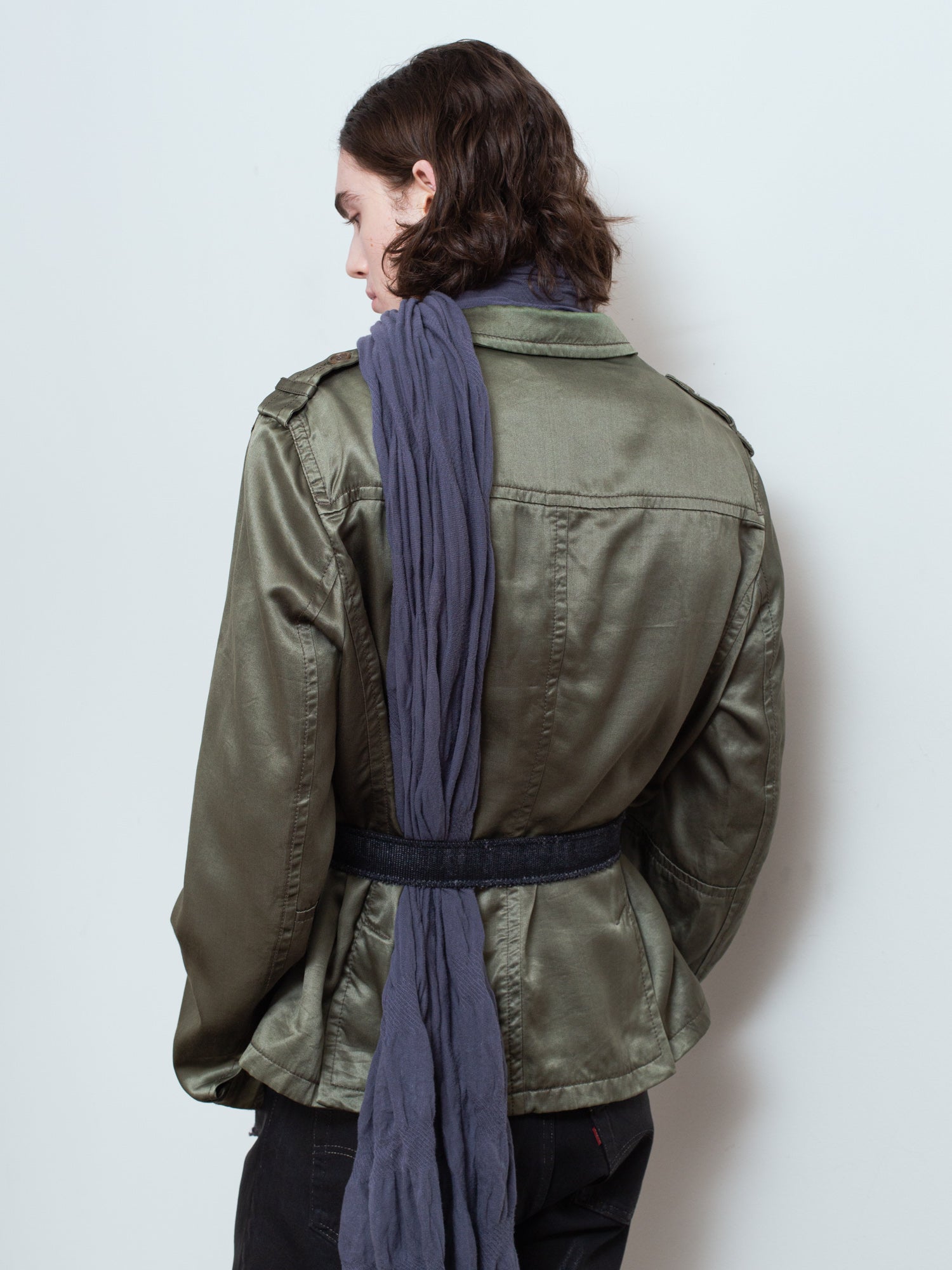 AW06 Satin Military Overshirt