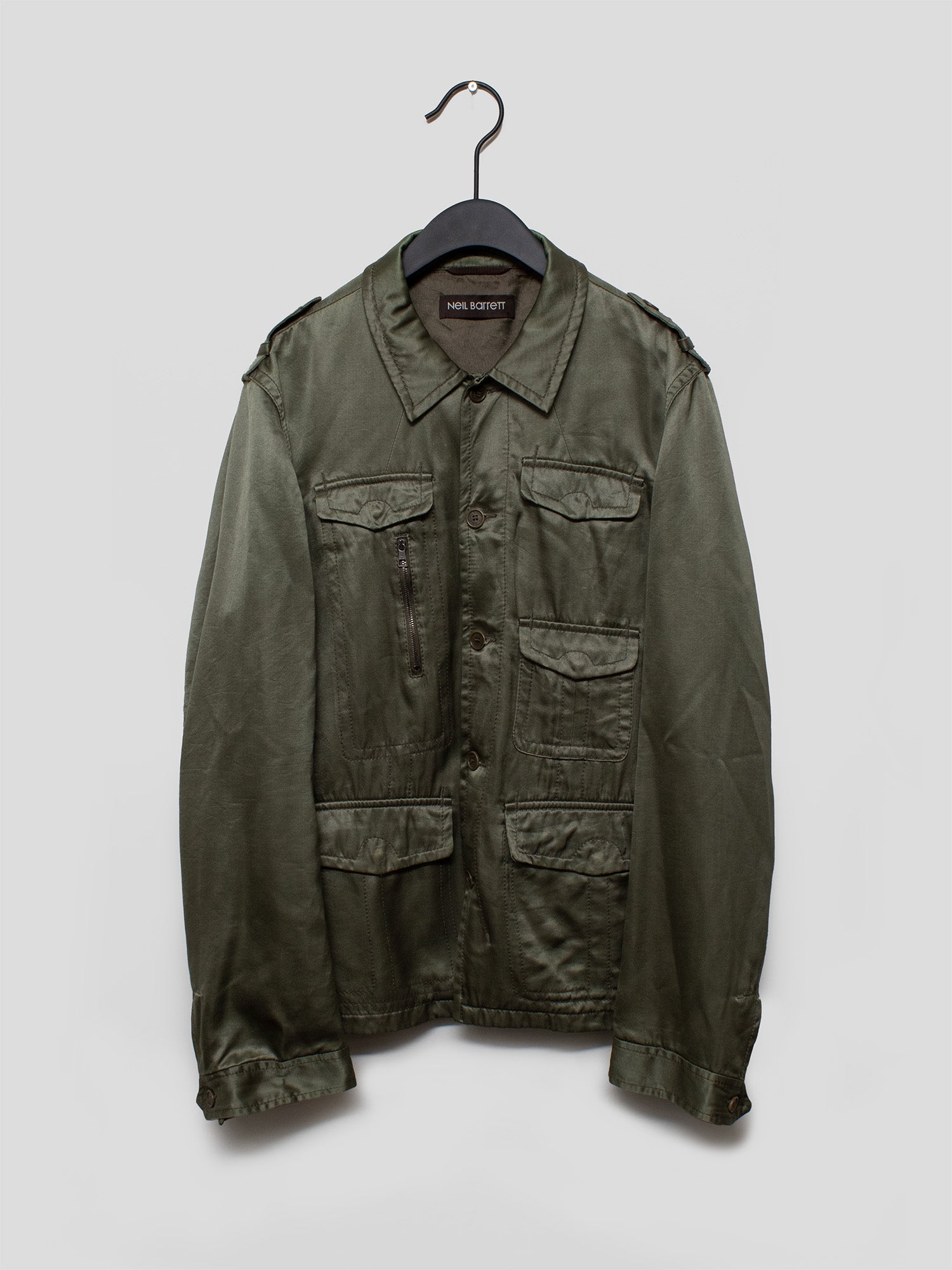 AW06 Satin Military Overshirt