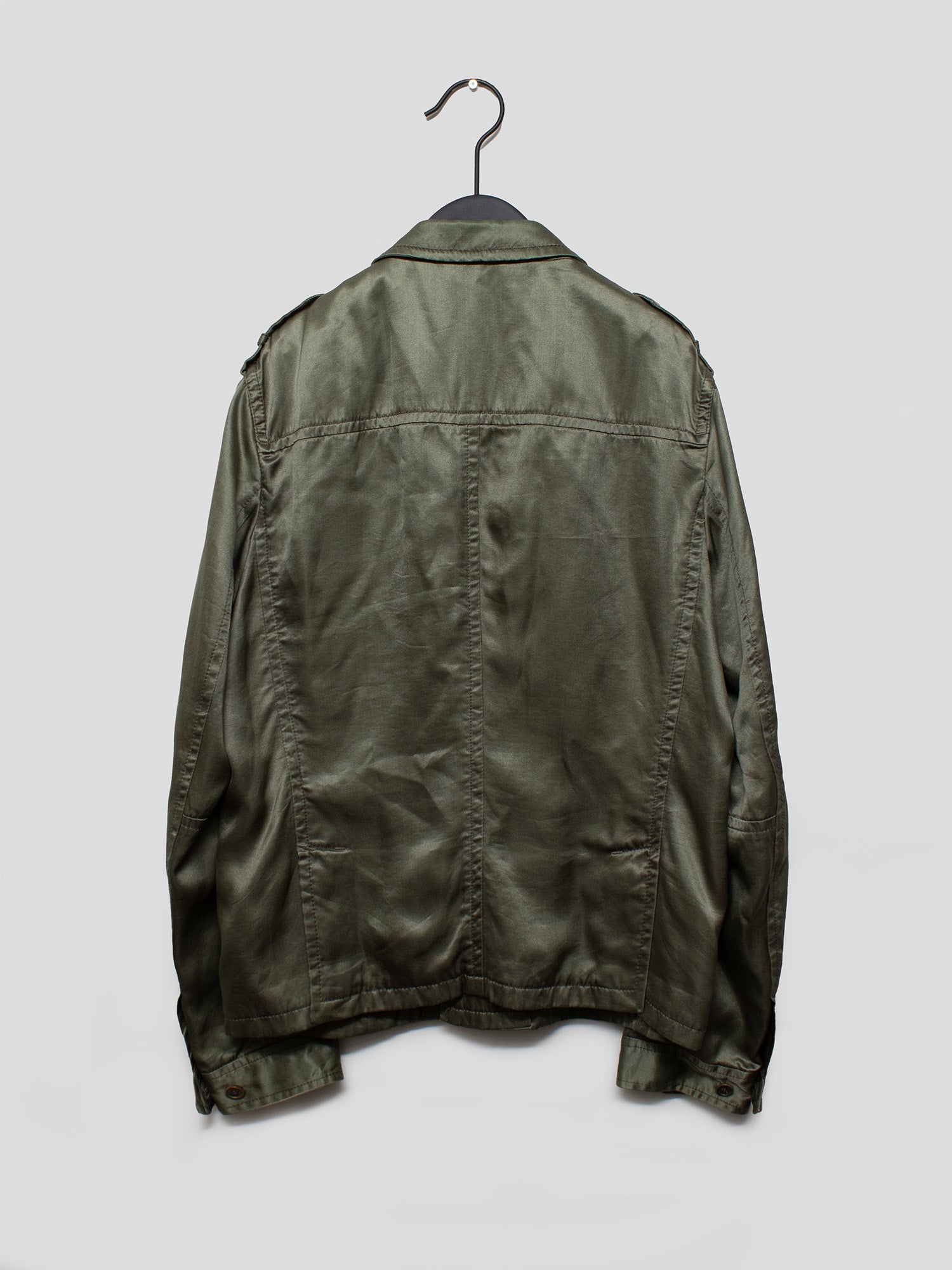 AW06 Satin Military Overshirt