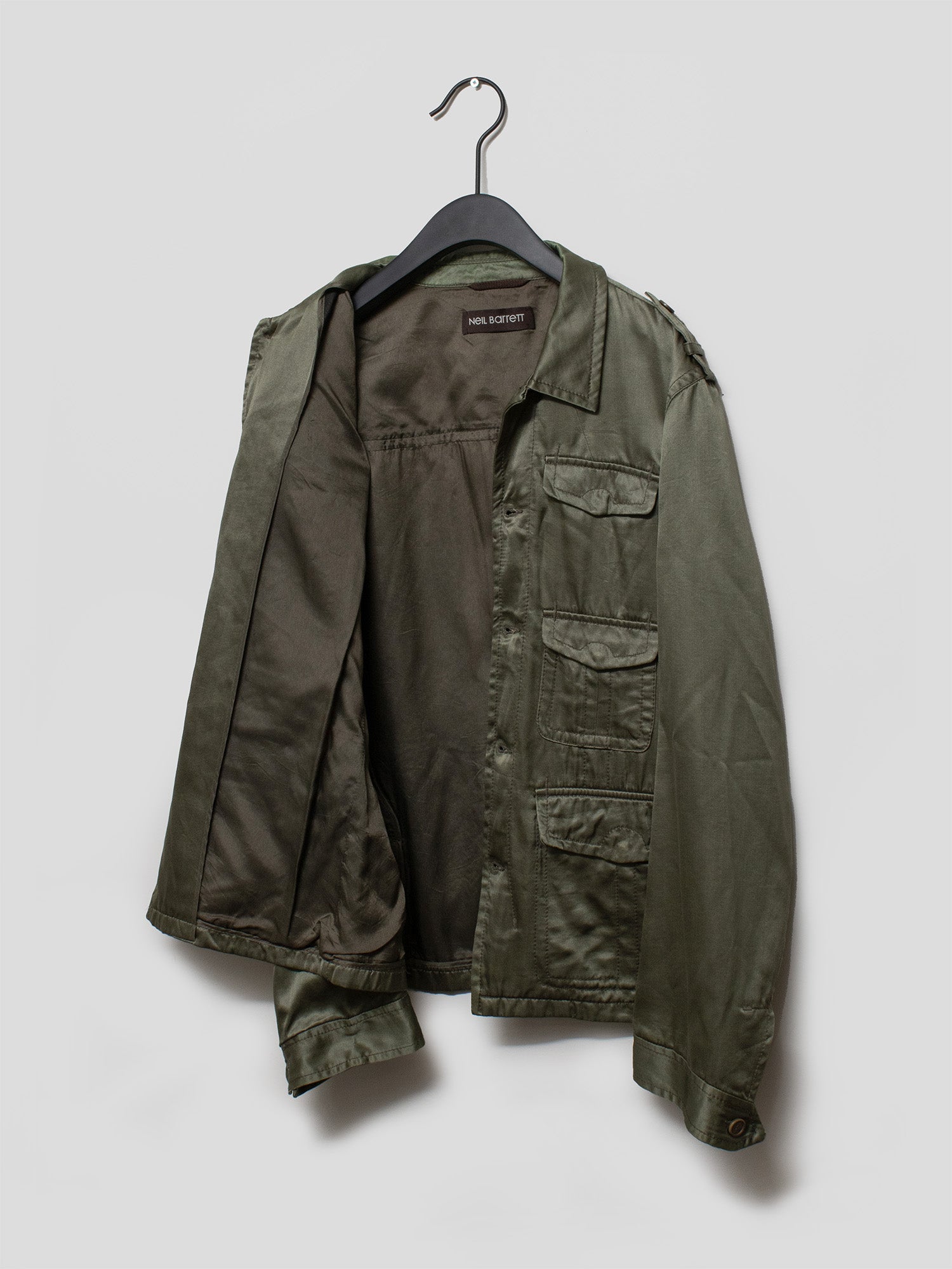 AW06 Satin Military Overshirt