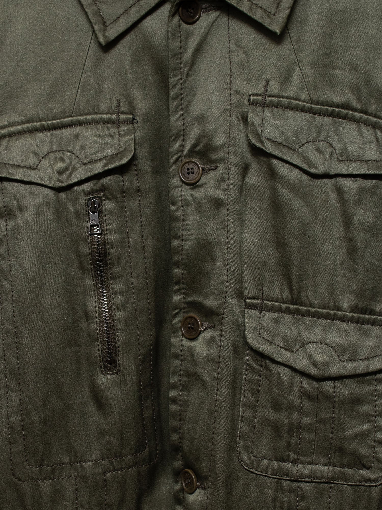 AW06 Satin Military Overshirt