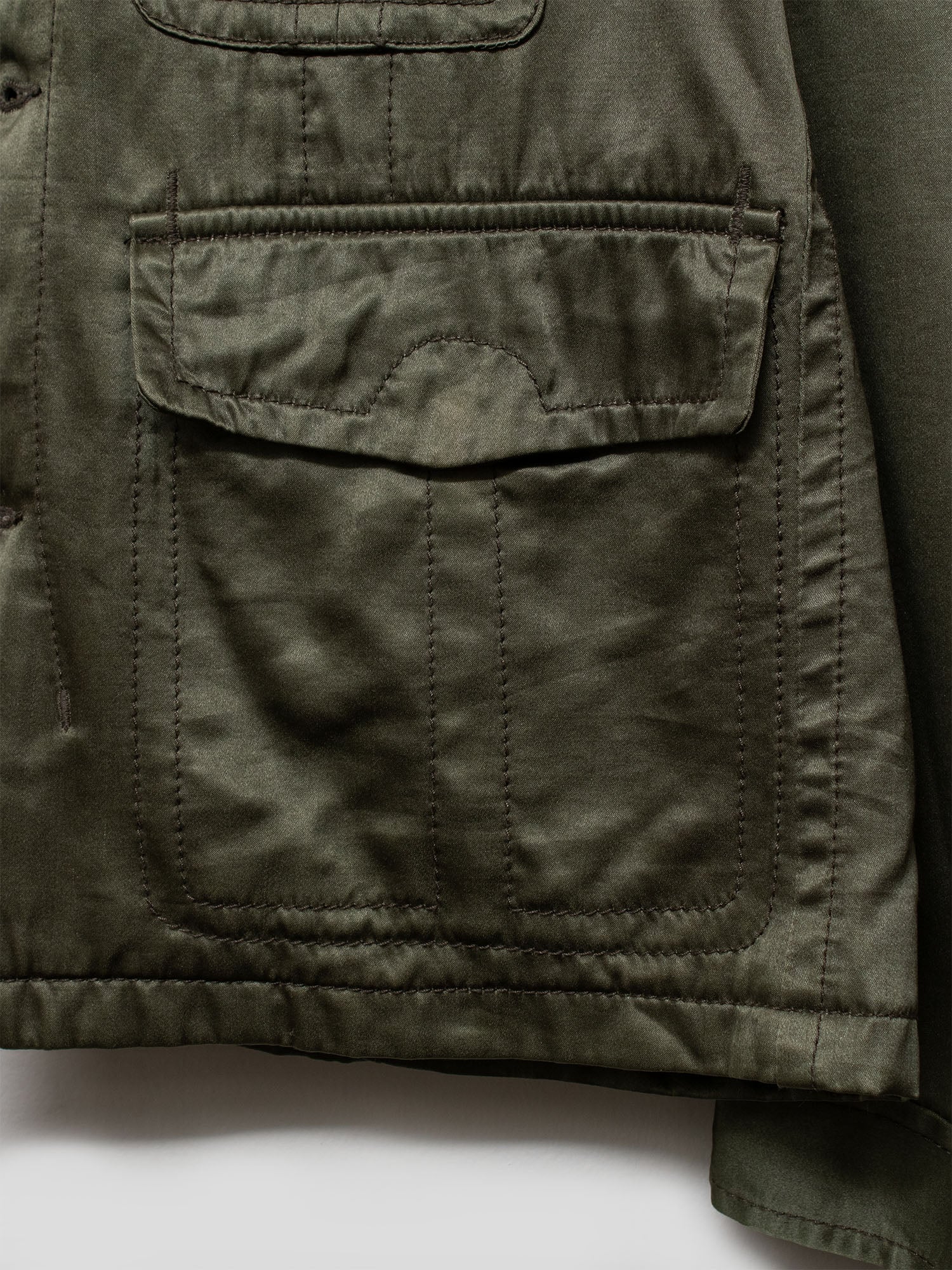AW06 Satin Military Overshirt