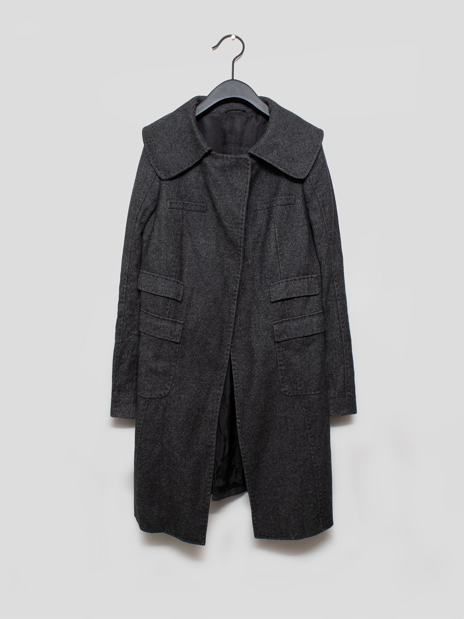 AW06 Rounded Collar Wool Coat