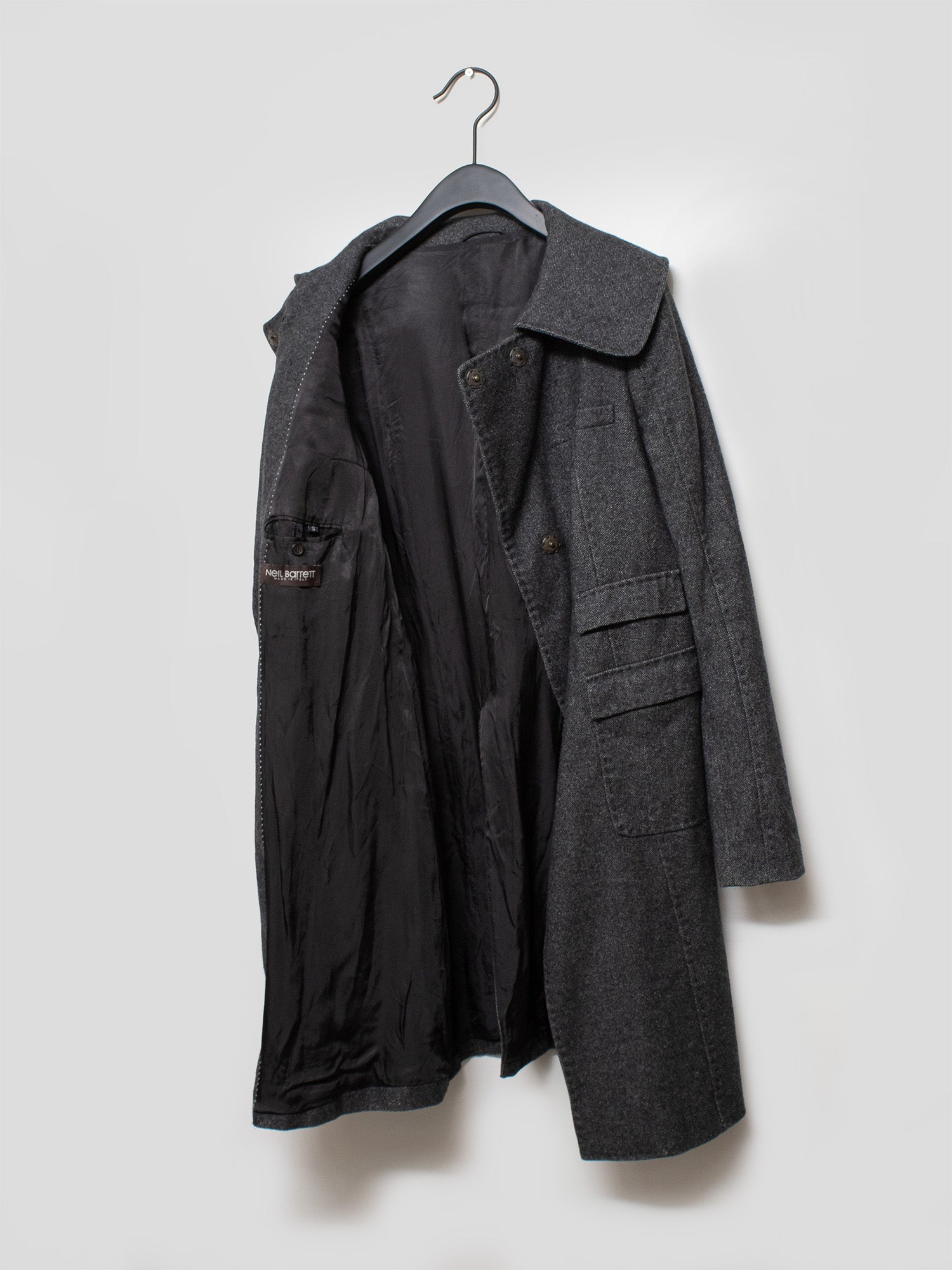 AW06 Rounded Collar Wool Coat