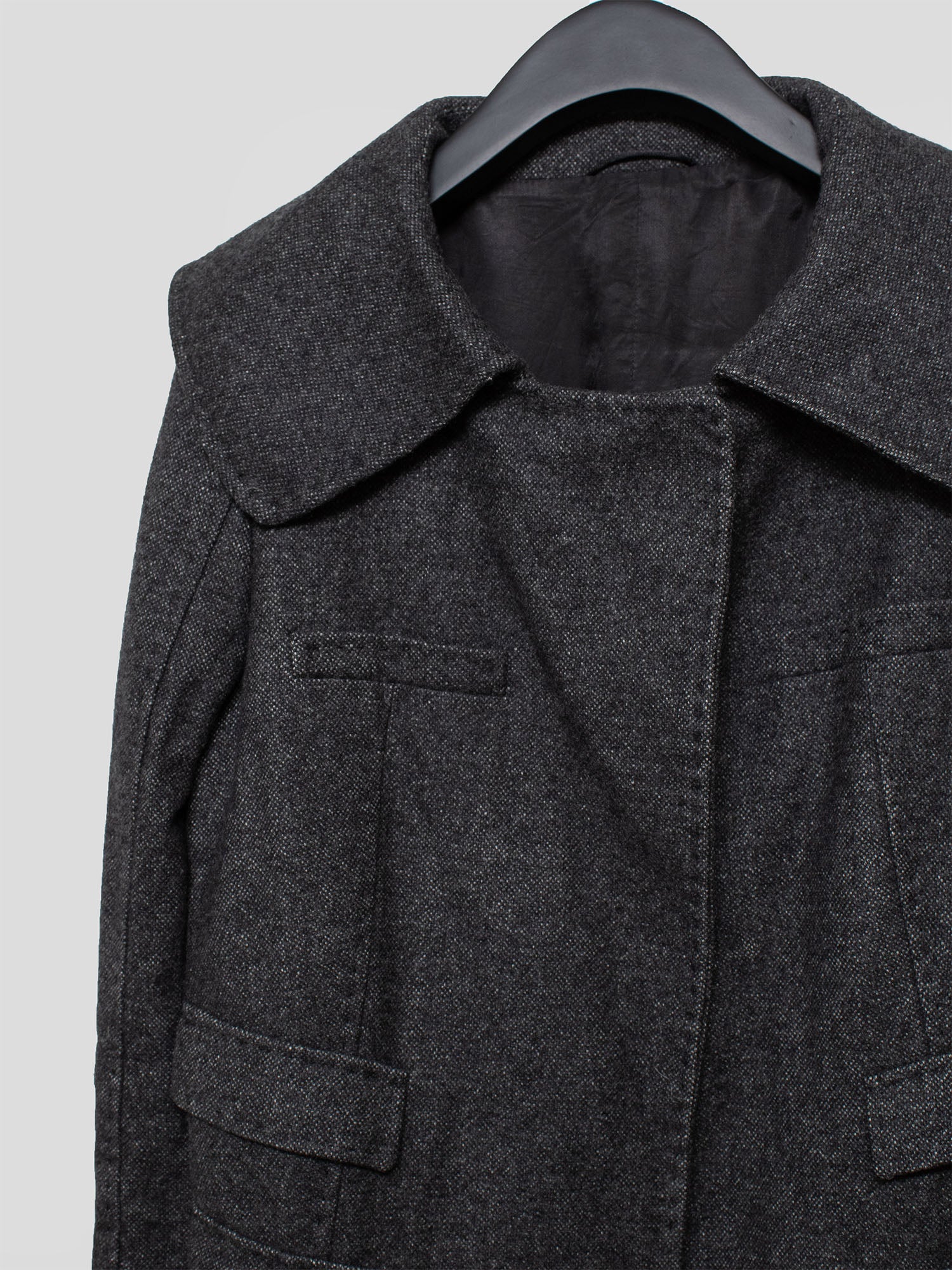 AW06 Rounded Collar Wool Coat