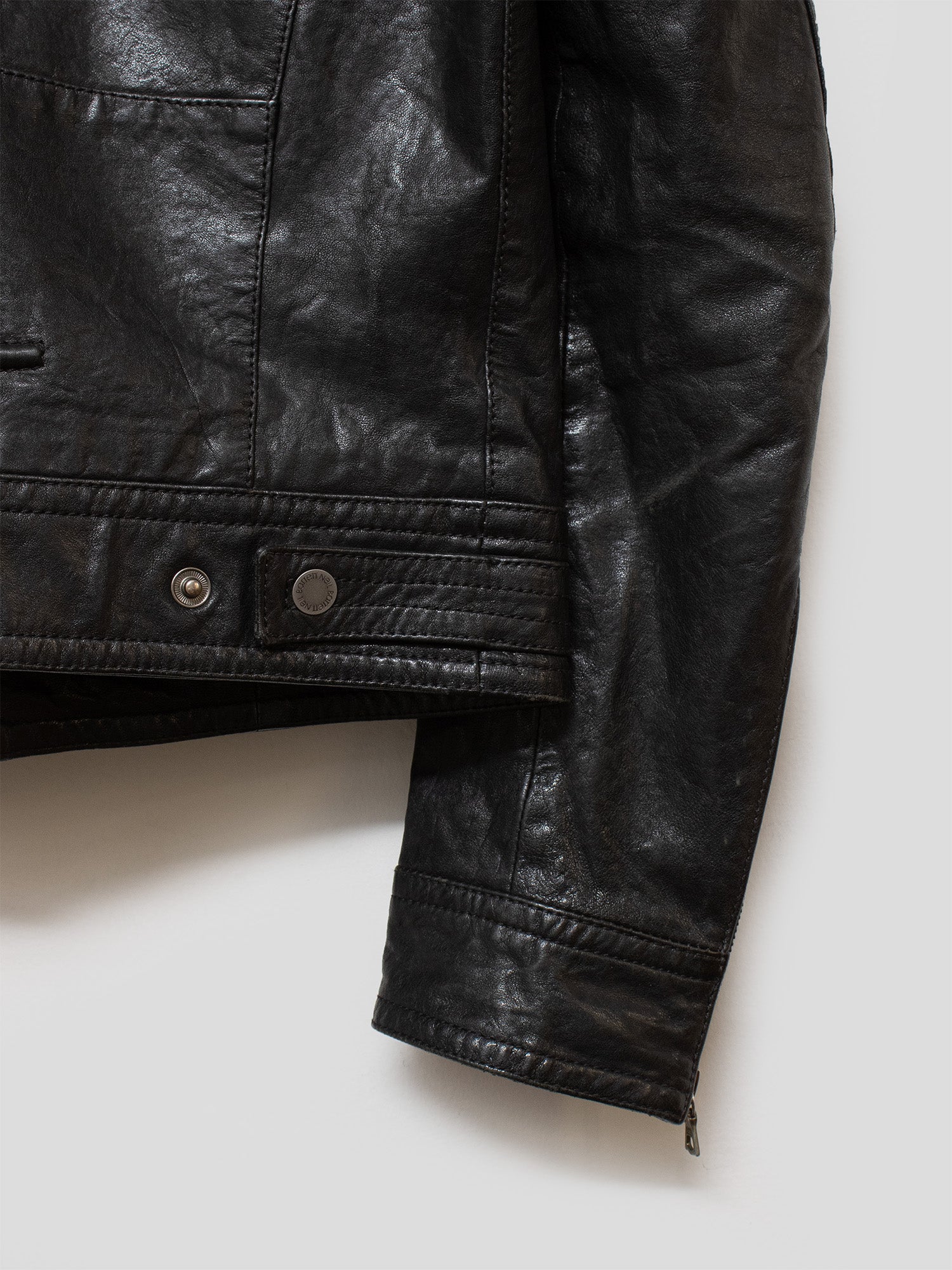 AW08 Multi-Zip Lambskin Moto Jacket