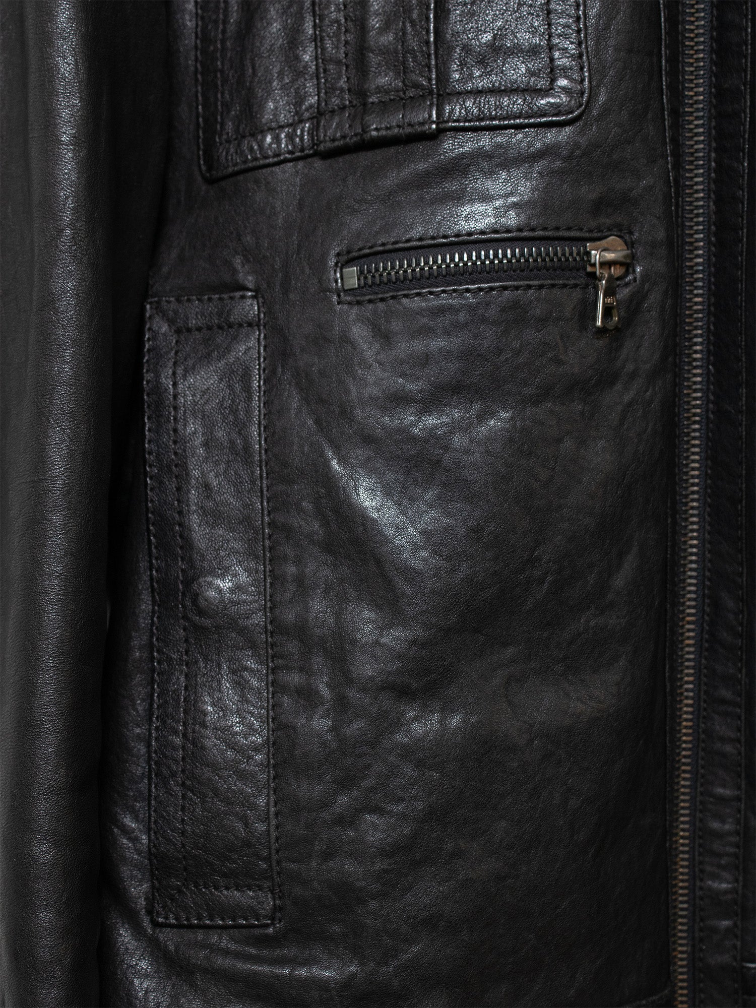 AW08 Multi-Zip Lambskin Moto Jacket