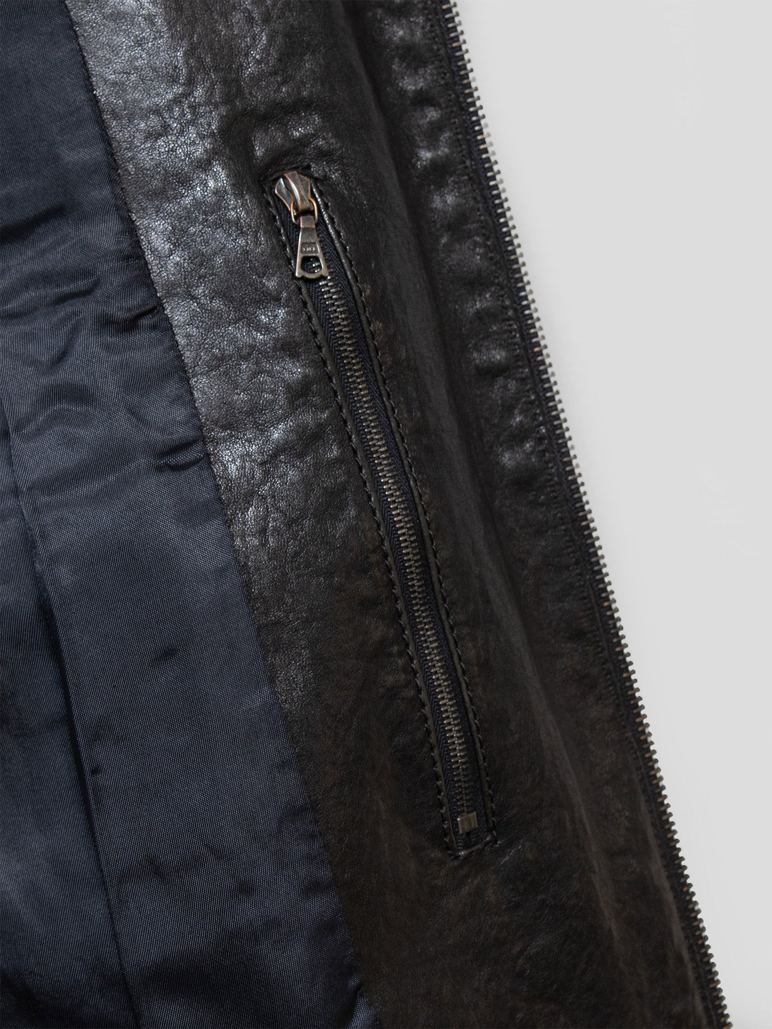 AW08 Multi-Zip Lambskin Moto Jacket