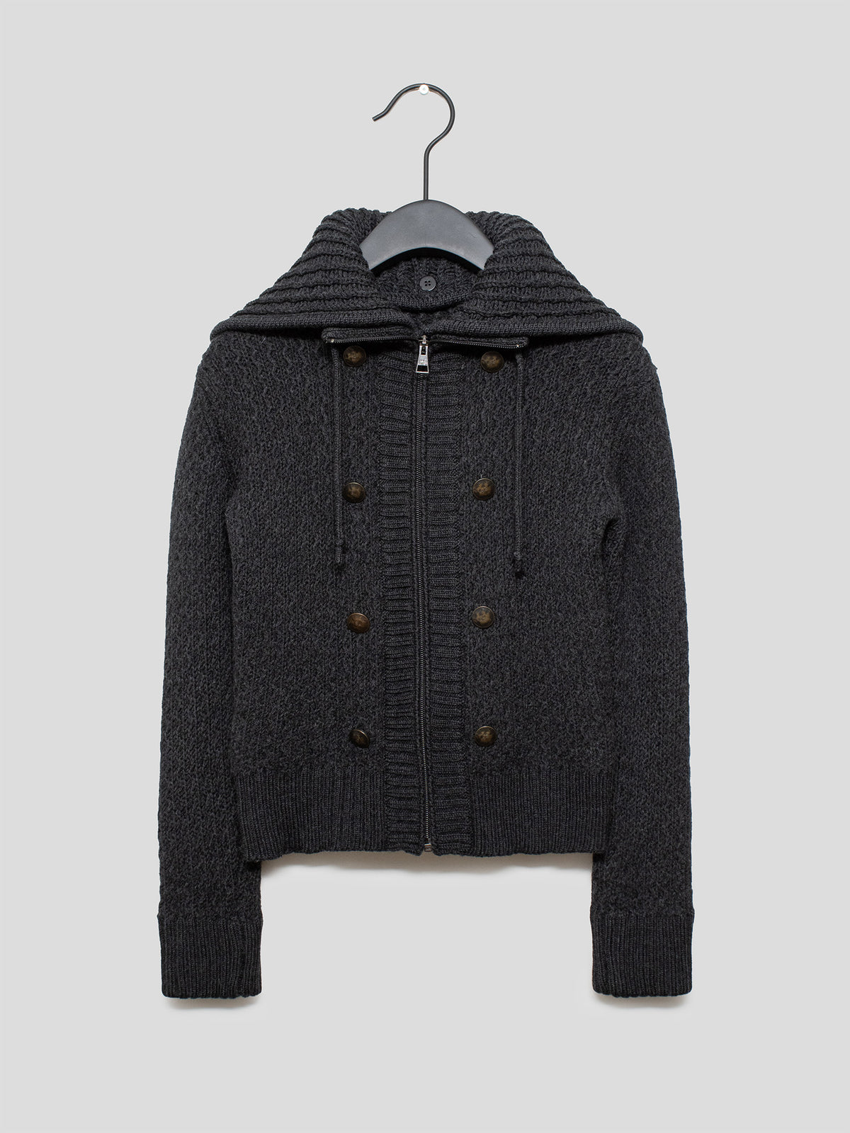 AW05 Moss-Stitch Knit Cardigan
