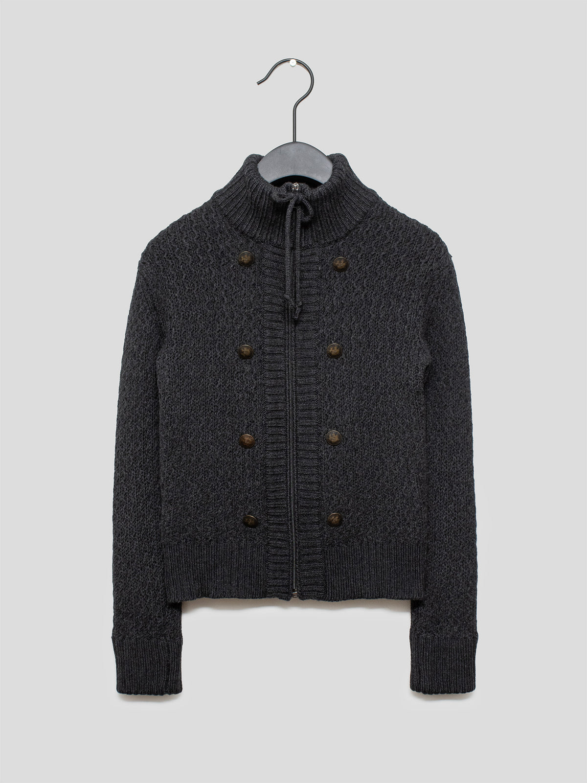 AW05 Moss-Stitch Knit Cardigan