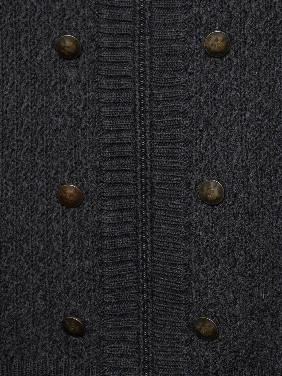 AW05 Moss-Stitch Knit Cardigan