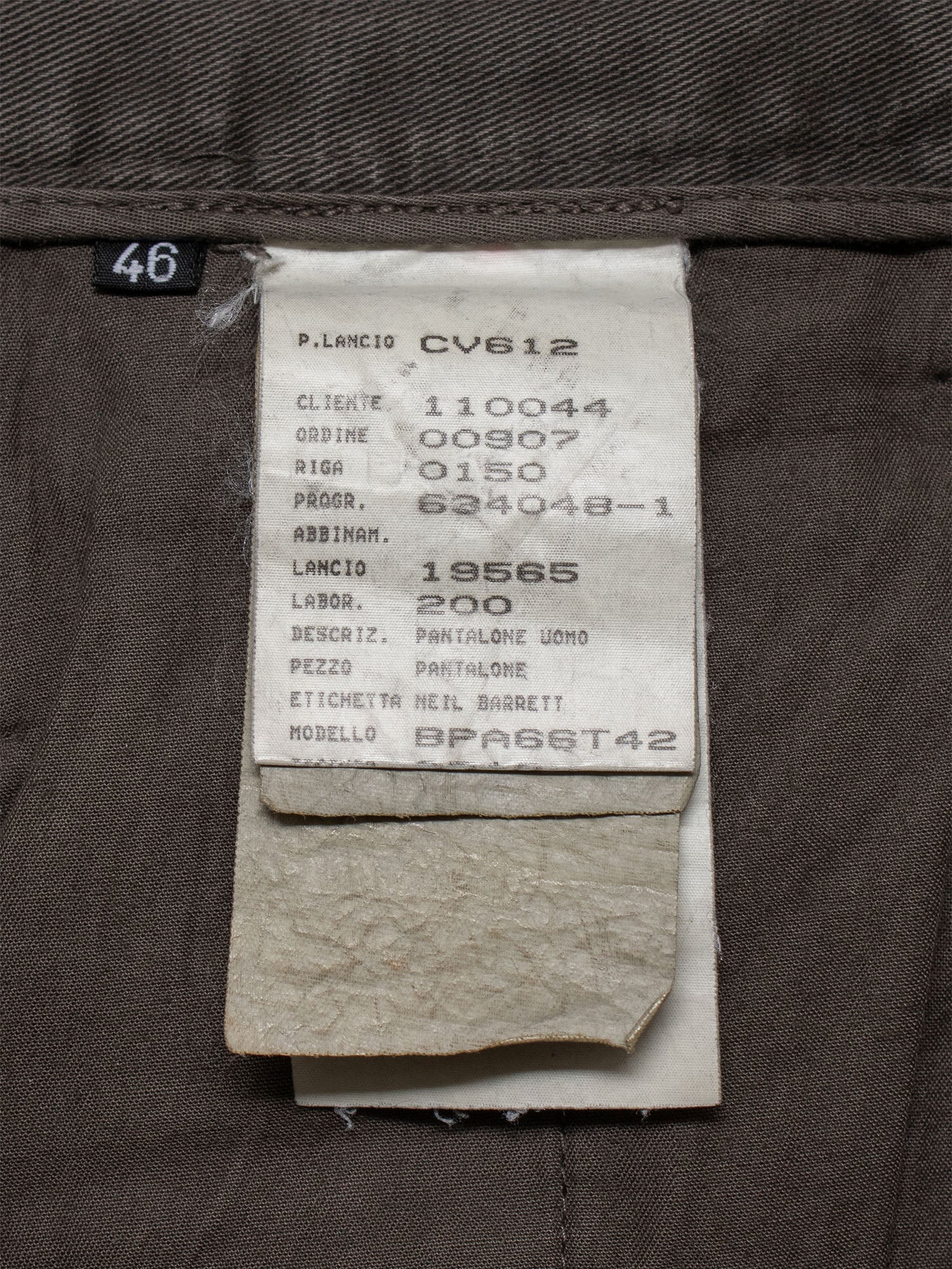 AW05 Reconstructed Work Trousers