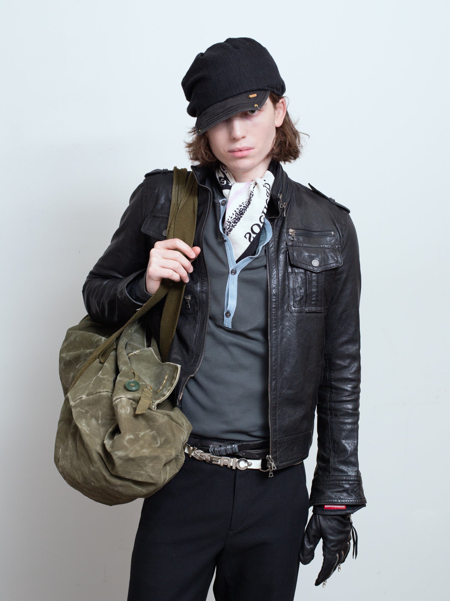 AW08 Multi-Zip Lambskin Moto Jacket