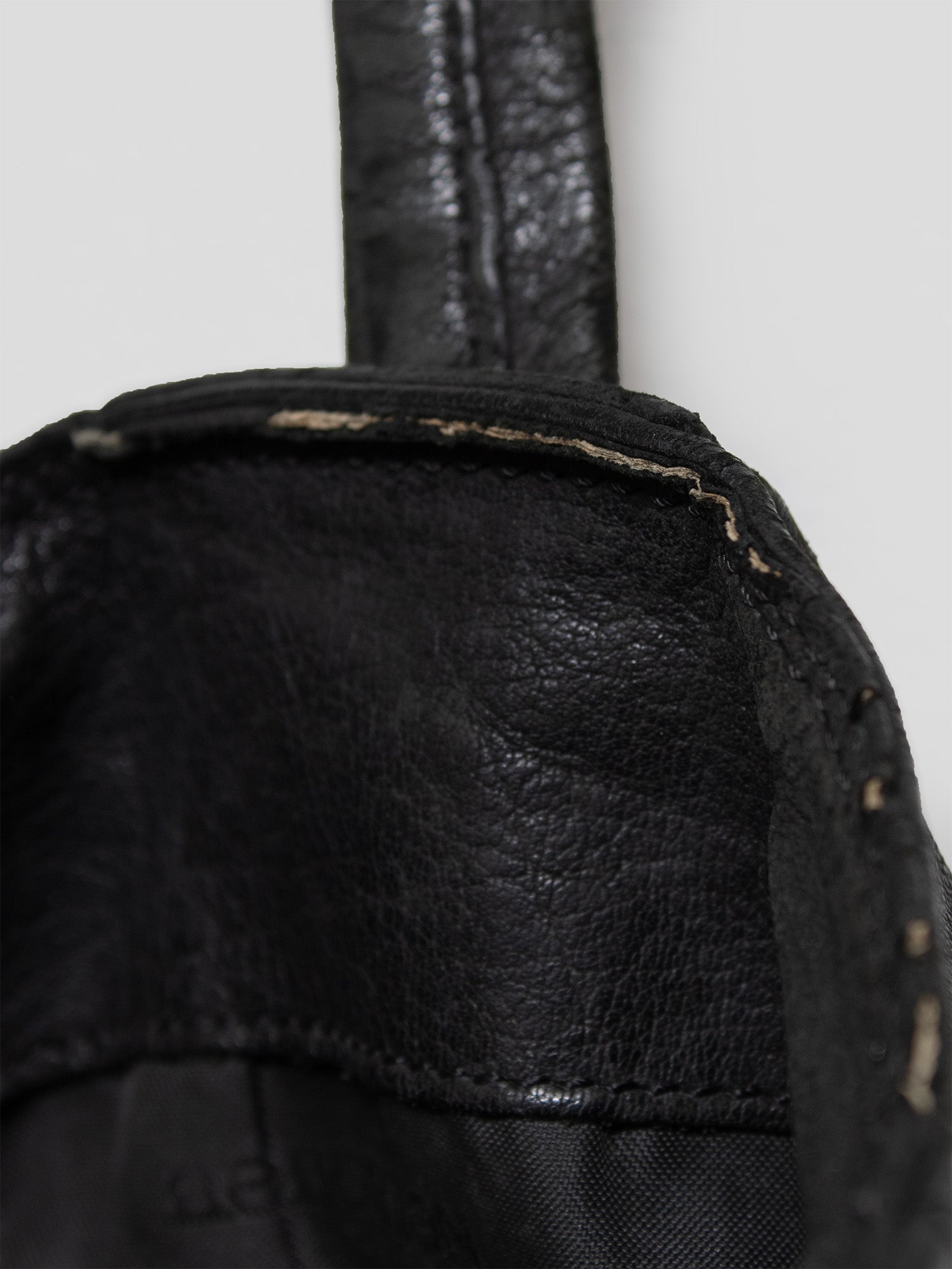 2000s Utility Leather Tote Bag