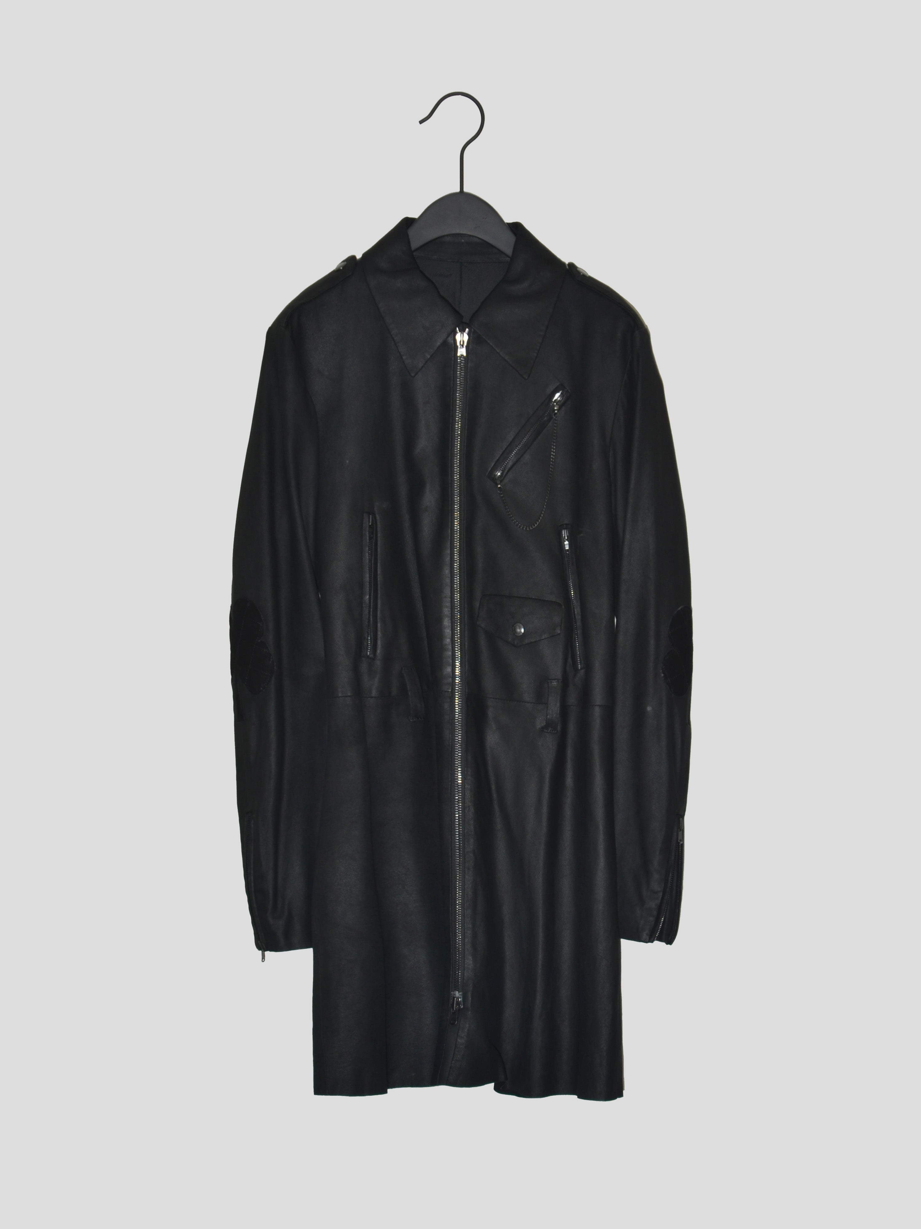 Number Nine Archive AW06 "Noir" Lamb Suede Trench Coat Commune 1
