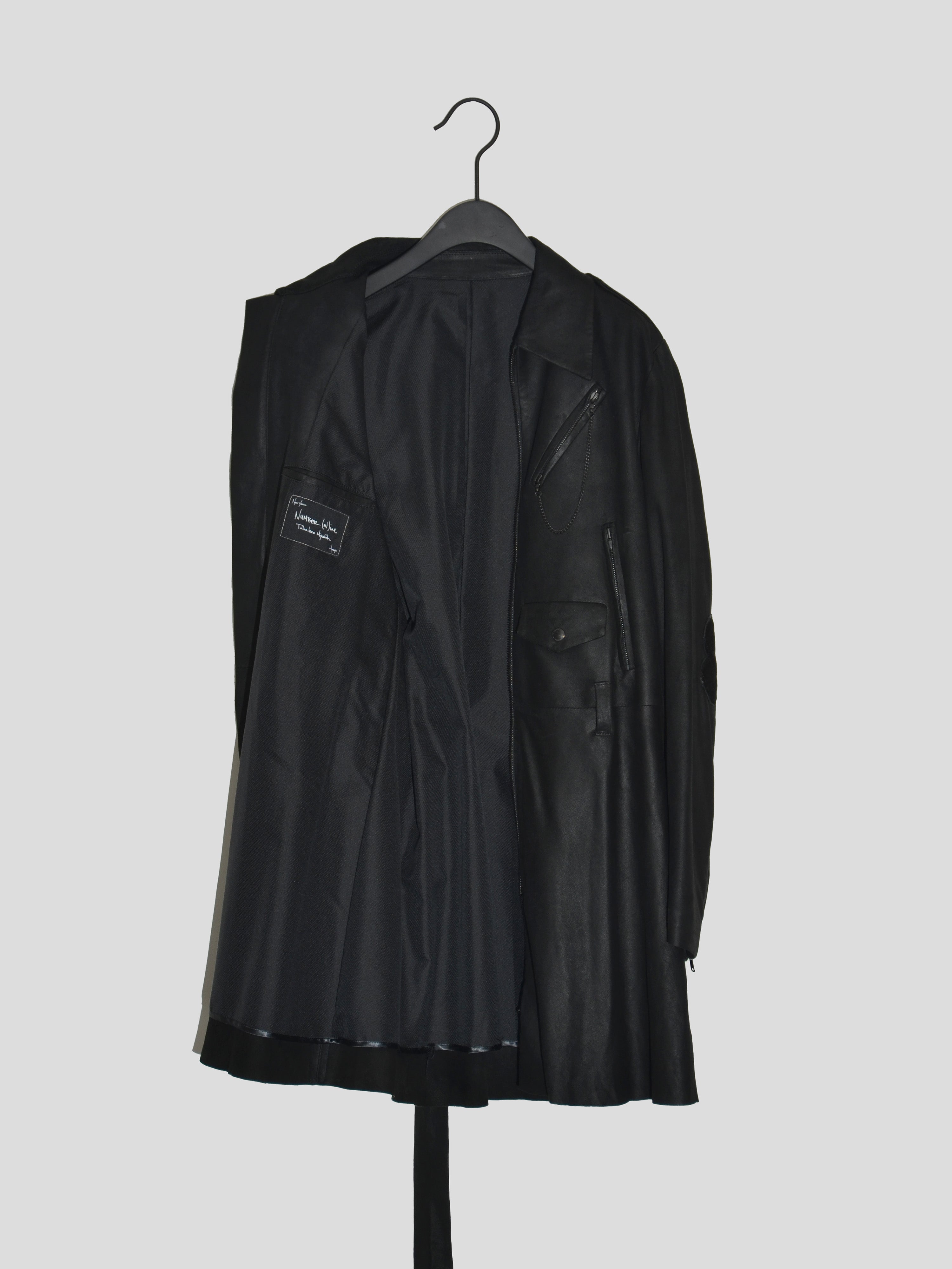 Number Nine Archive AW06 "Noir" Lamb Suede Trench Coat Commune 