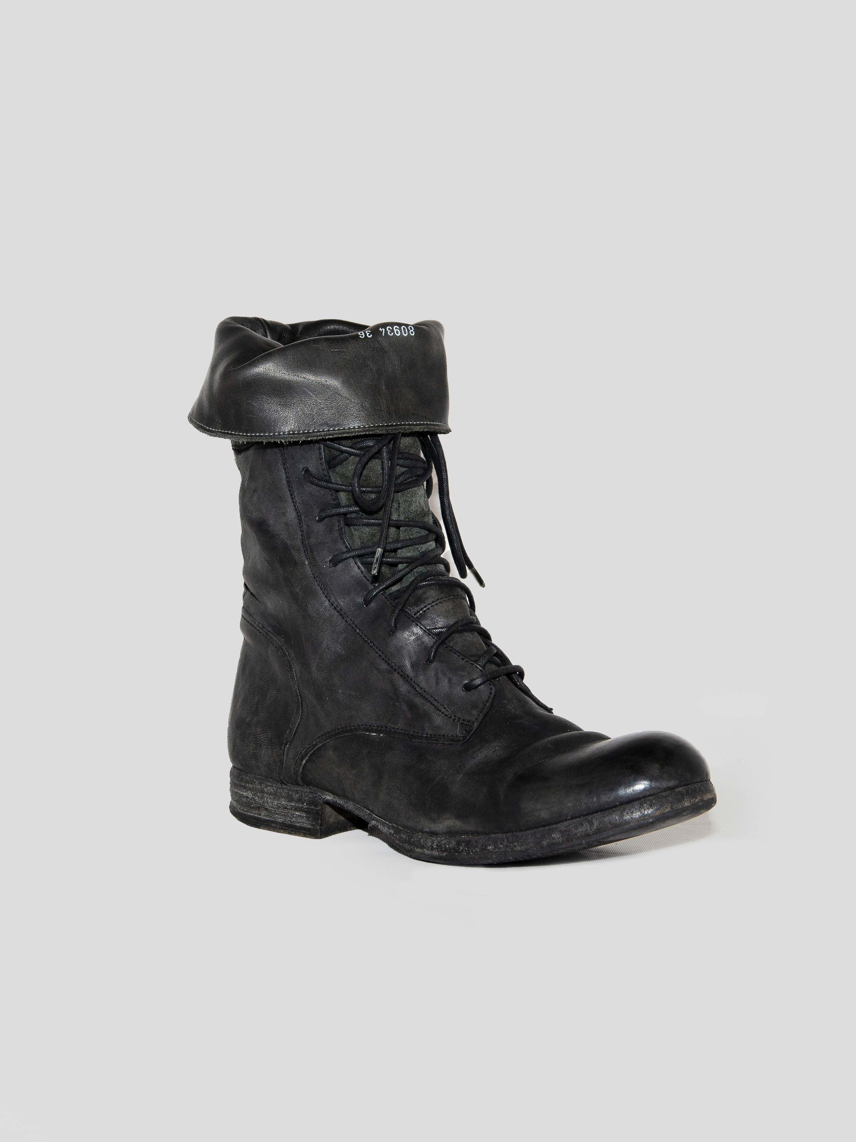 Layered Lace-up Boots