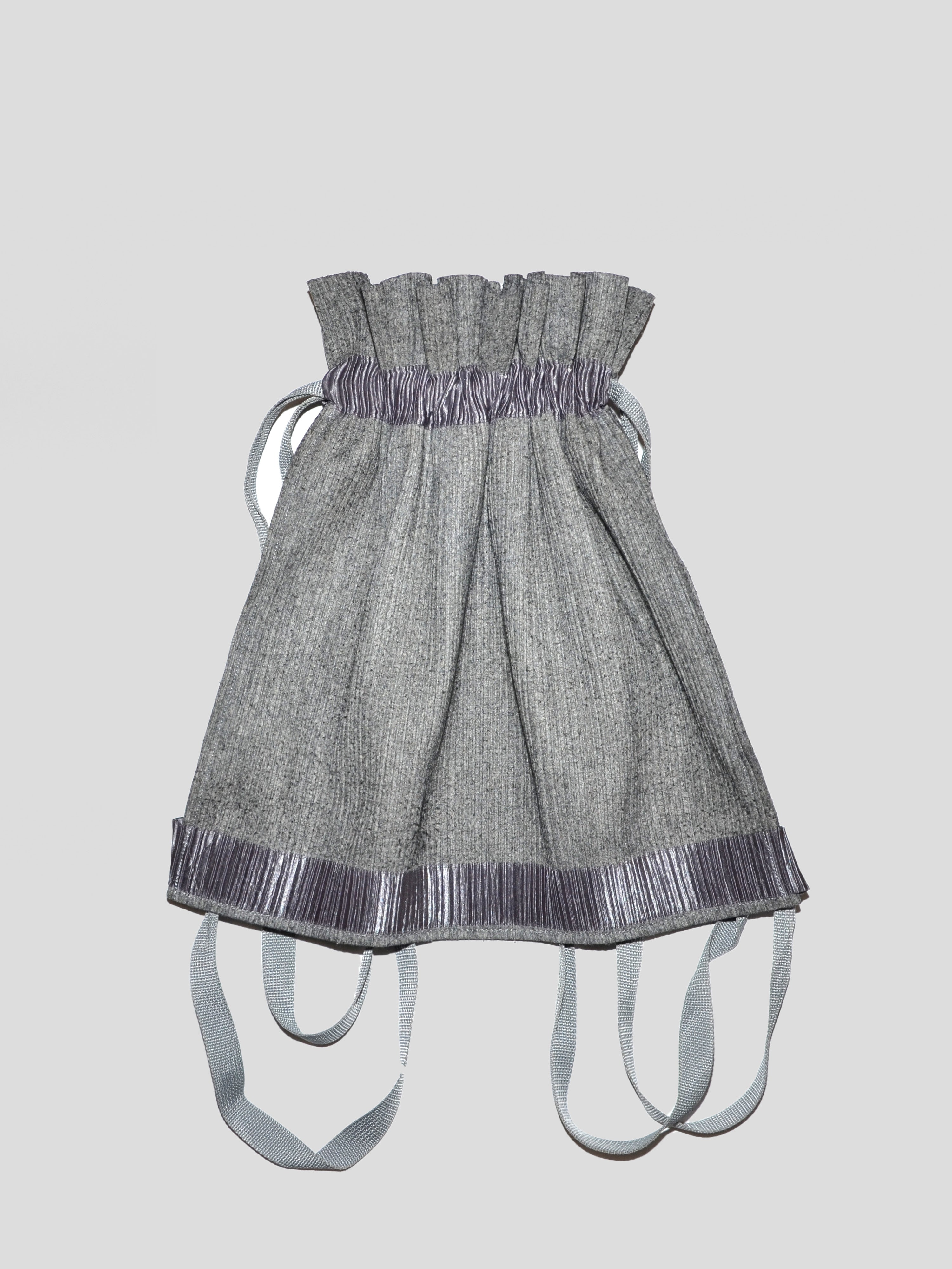 Pleated Drawstring Backpack