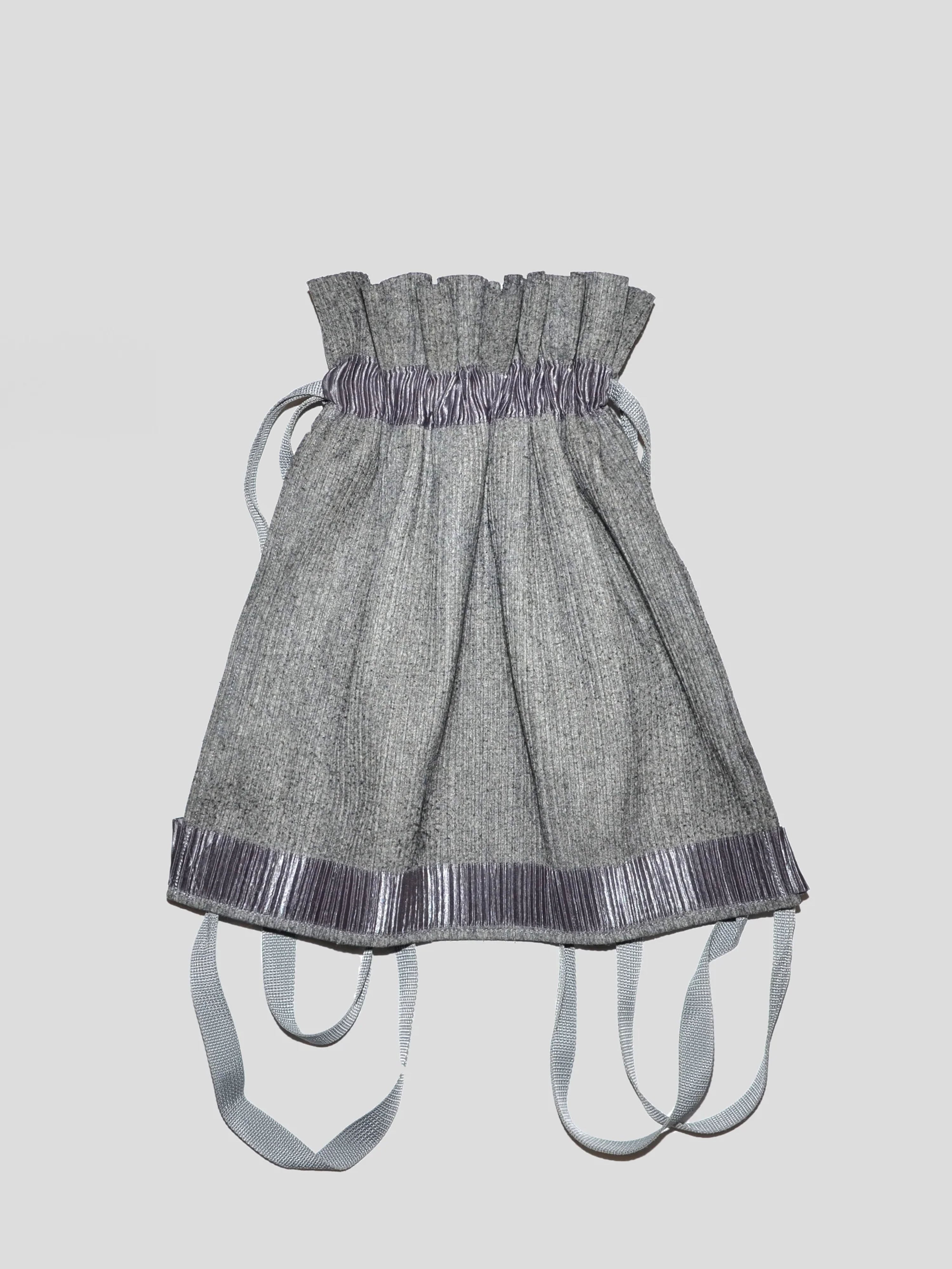Pleated Drawstring Backpack
