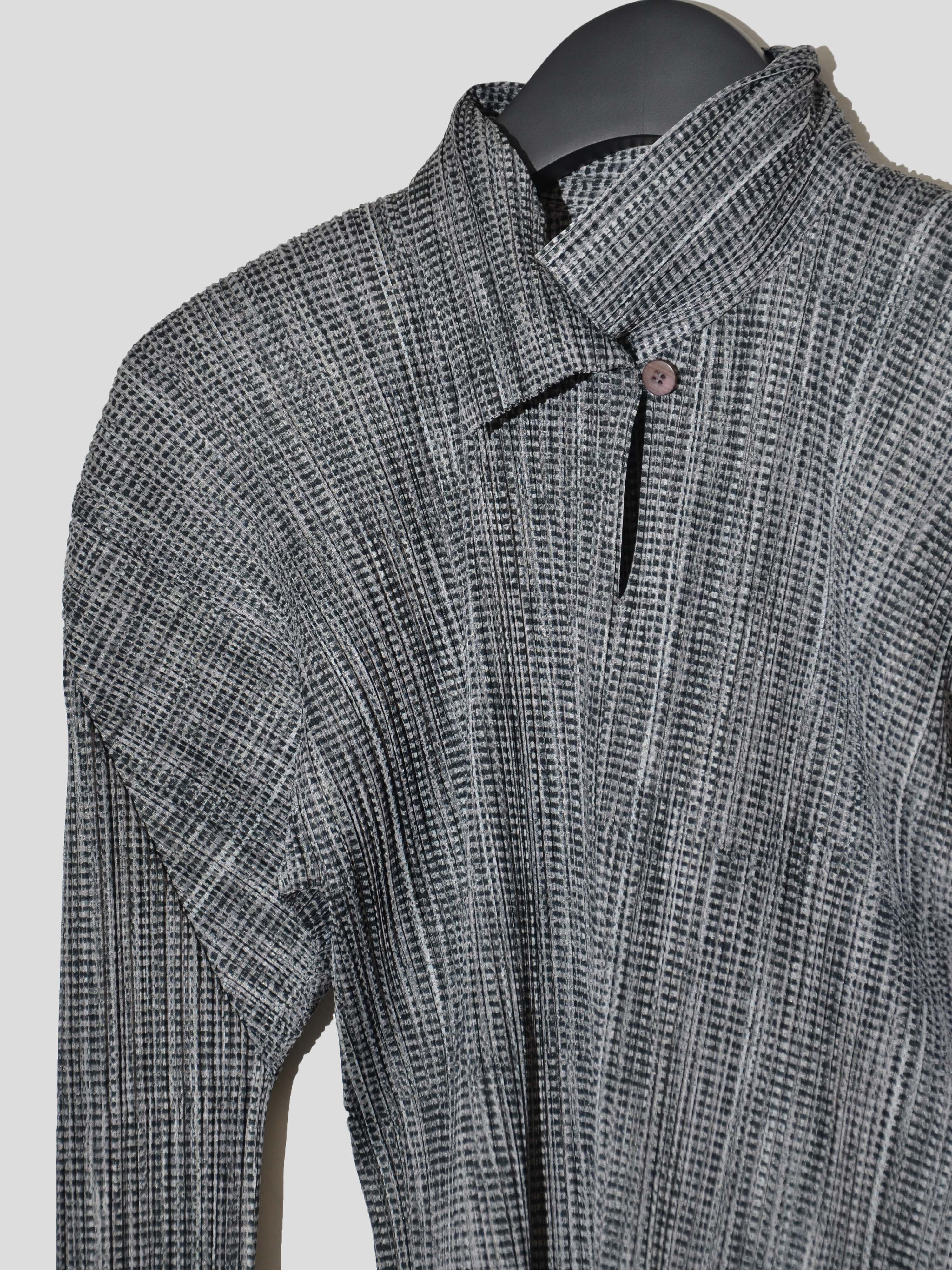 Heather Pleated Shirt