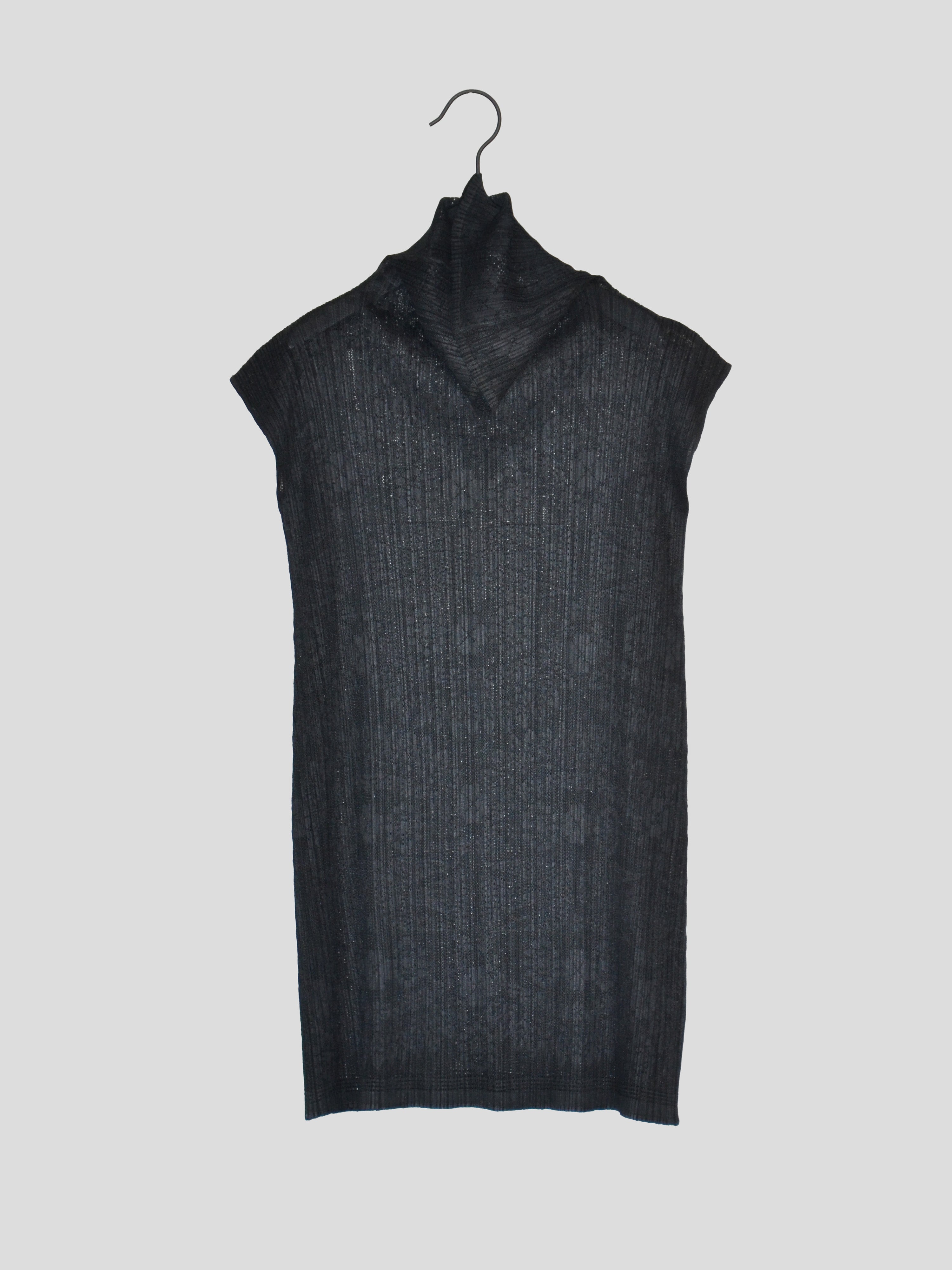 Pleated Mesh Dress