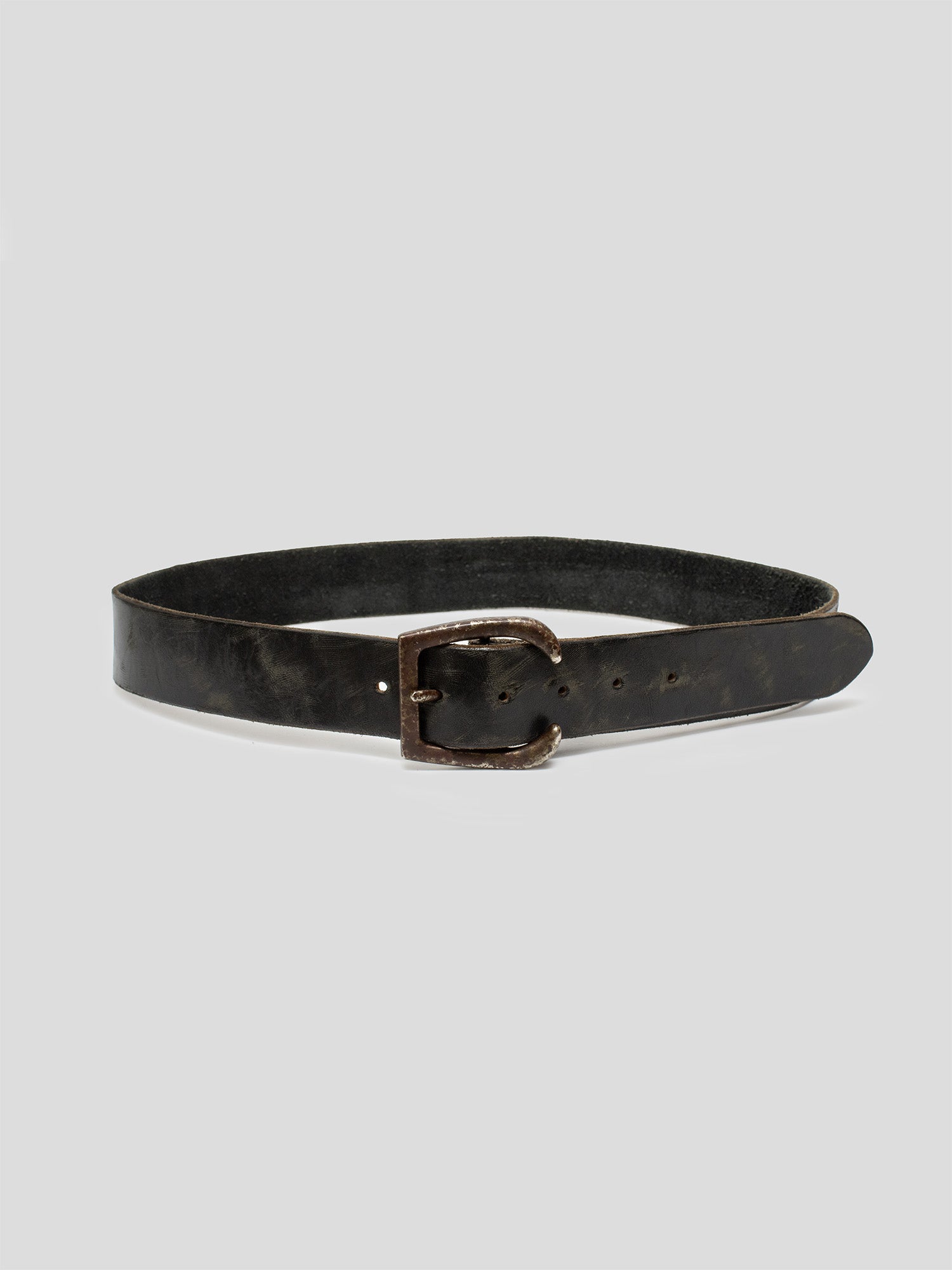 2000s Patinated Leather Belt