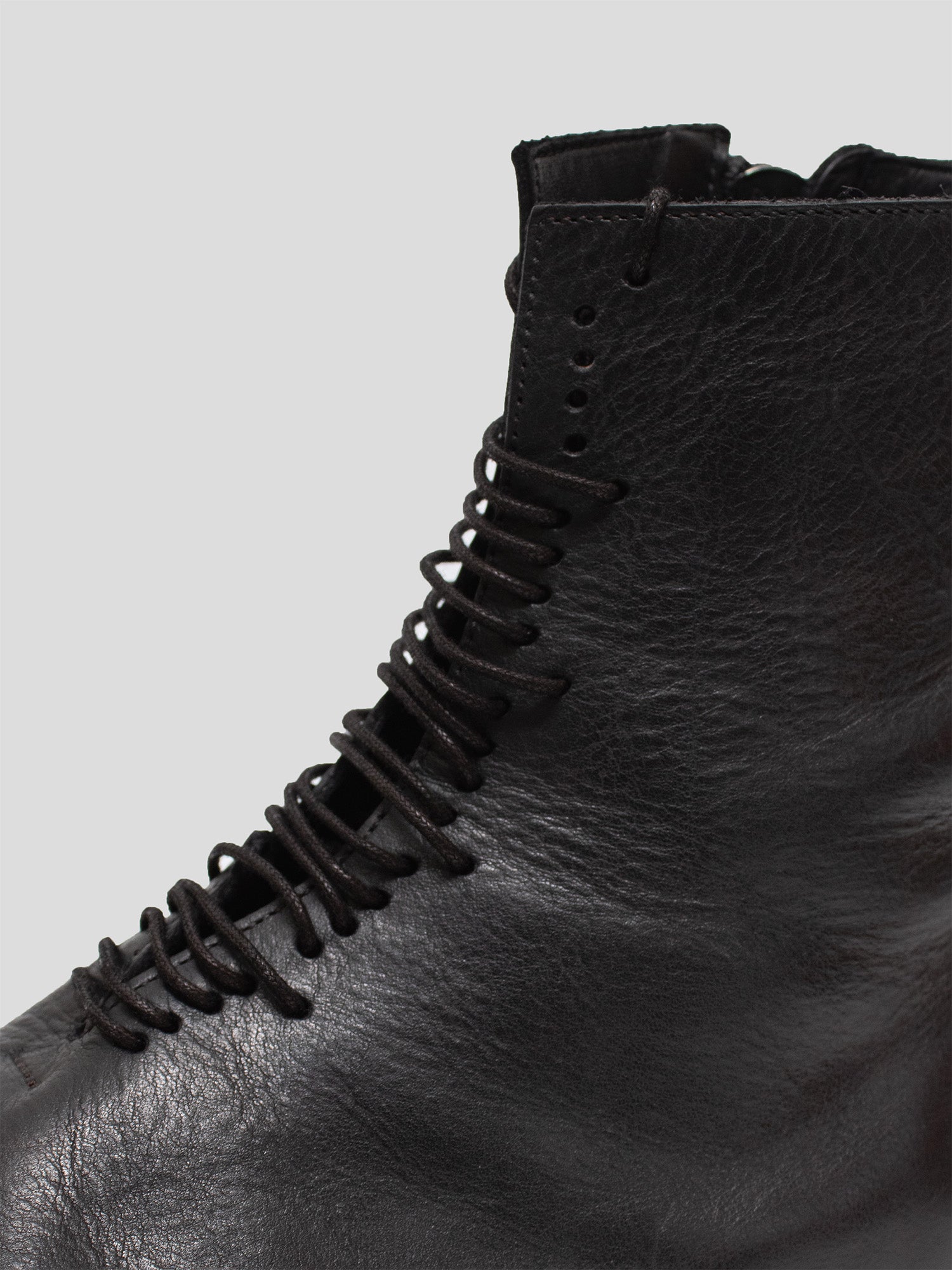 Ladder-Lace Leather Boots
